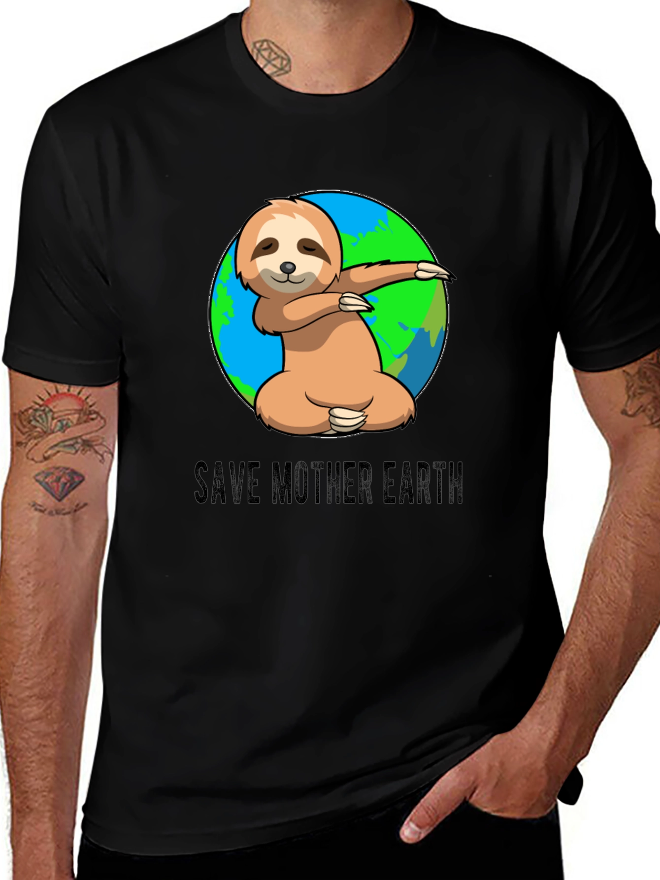 Variant 12 of Save Mother Earth Sloth T-Shirt