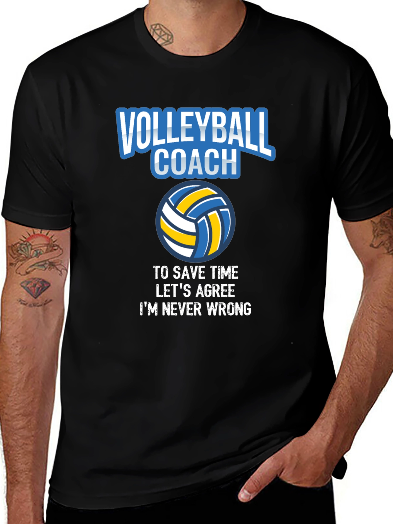 Variant 20 of Volleyball Coach T-Shirt - Always Right!
