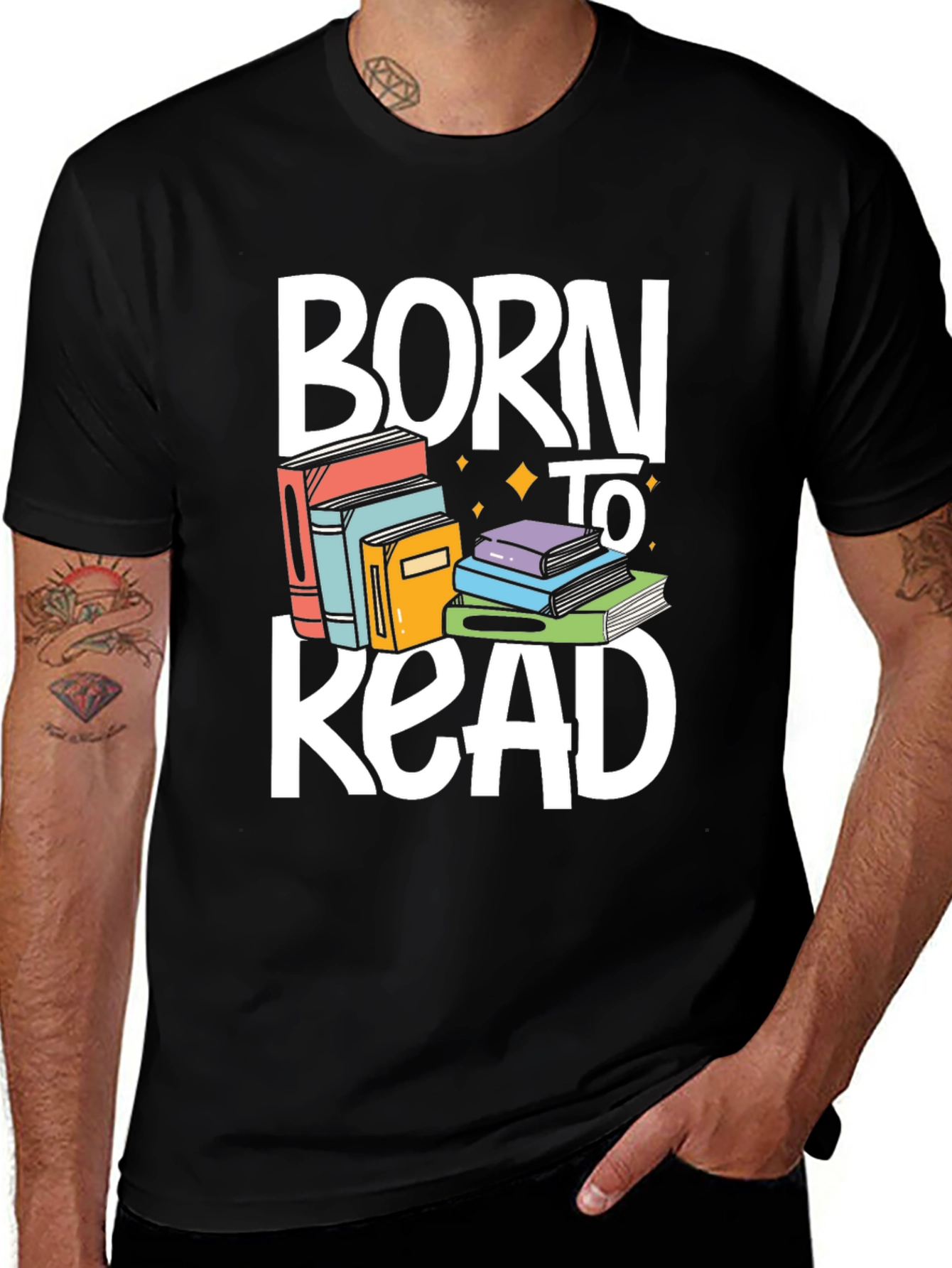 Variant 18 of Born to Read T-Shirt - Book Lover Tee