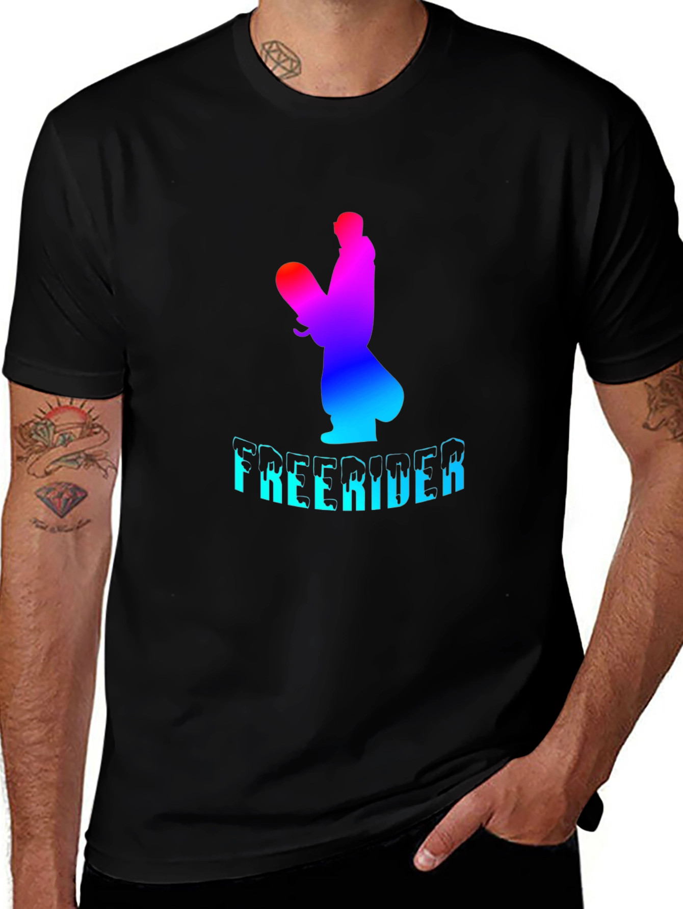 Variant 7 of Freerider Graphic T-Shirt - Bold Design, Comfortable Fit