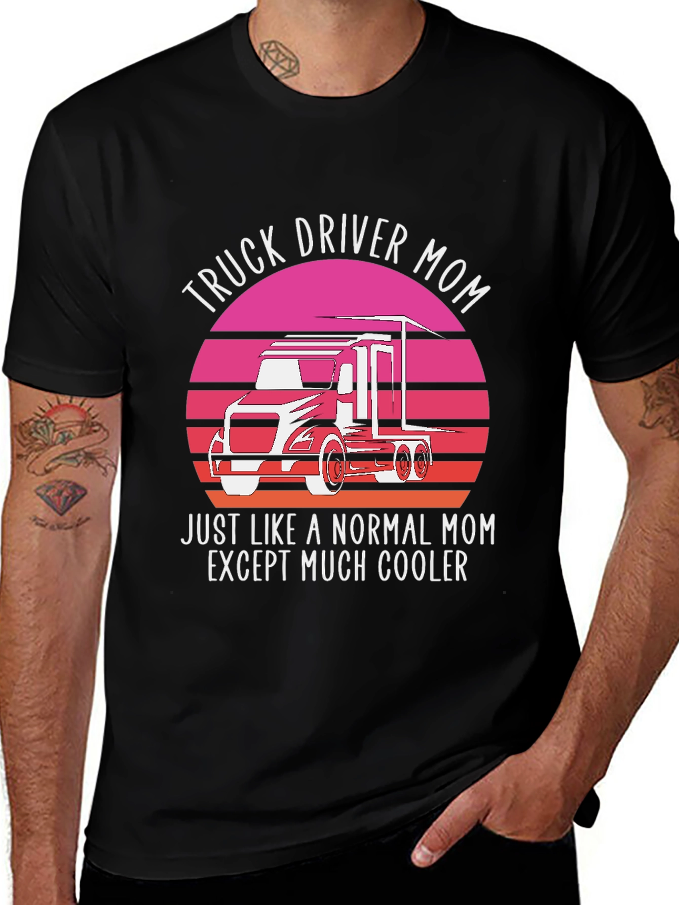 Variant 18 of Truck Driver Mom Graphic T-Shirt