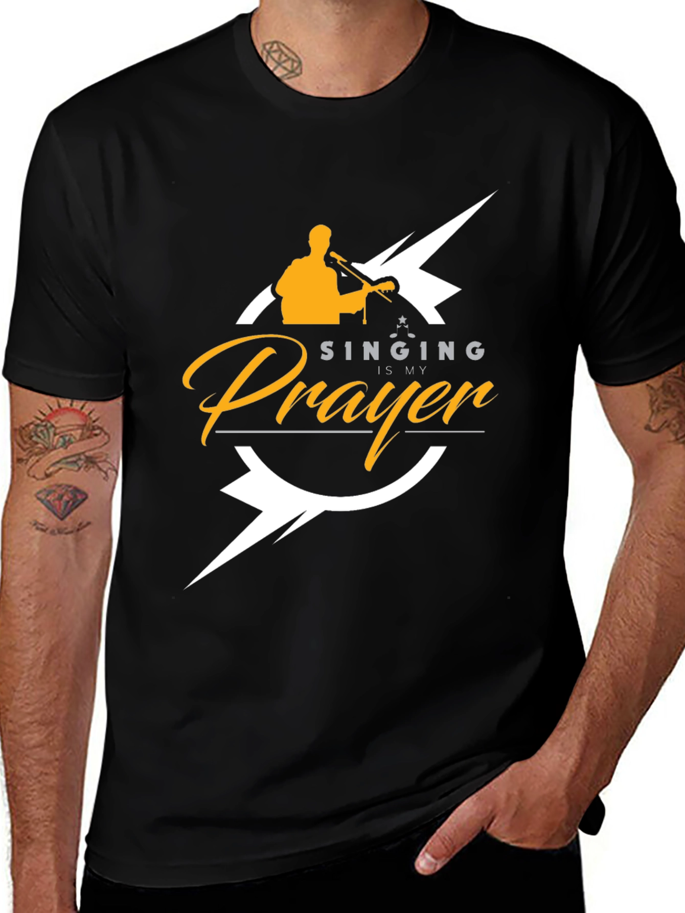 Variant 7 of Singing is My Prayer Graphic Tee - Soft Cotton Blend