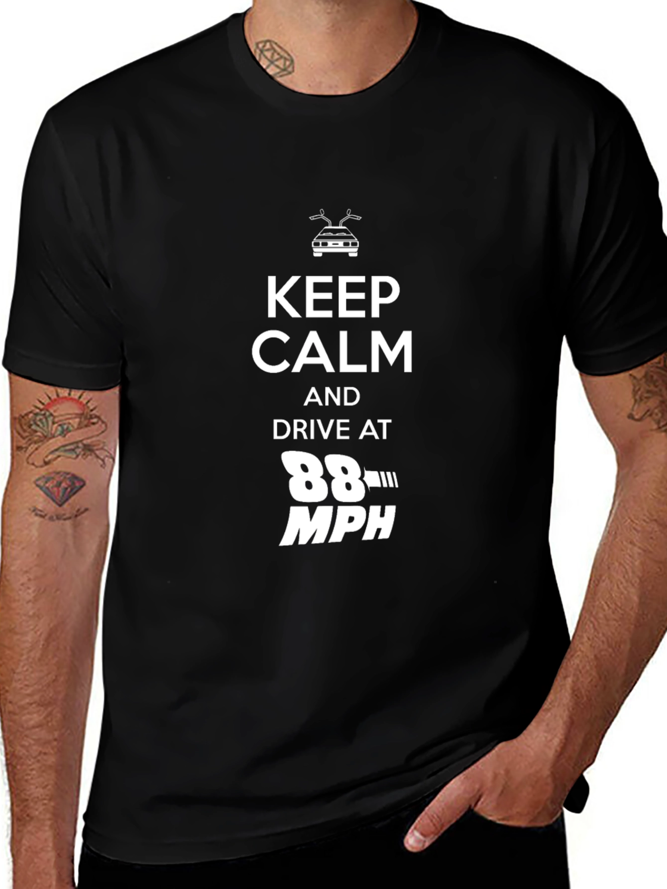 Variant 4 of Keep Calm and Drive at 88 MPH T-Shirt