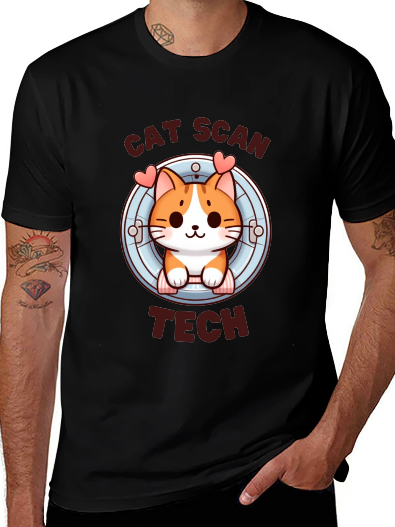 Variant 4 of Cat Scan Tech T-Shirt - Cute & Funny