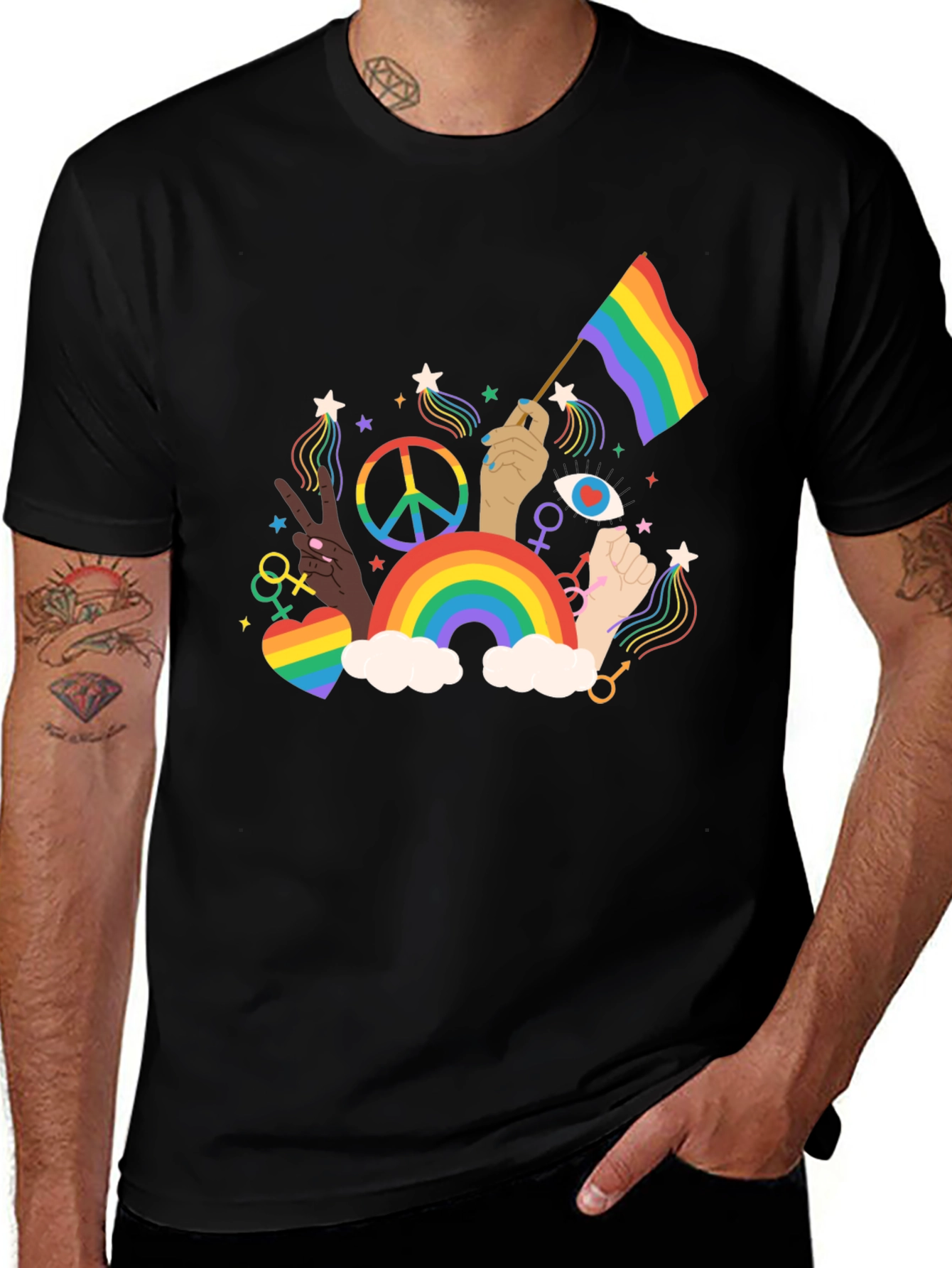 Variant 30 of Pride Rainbow Graphic Tee