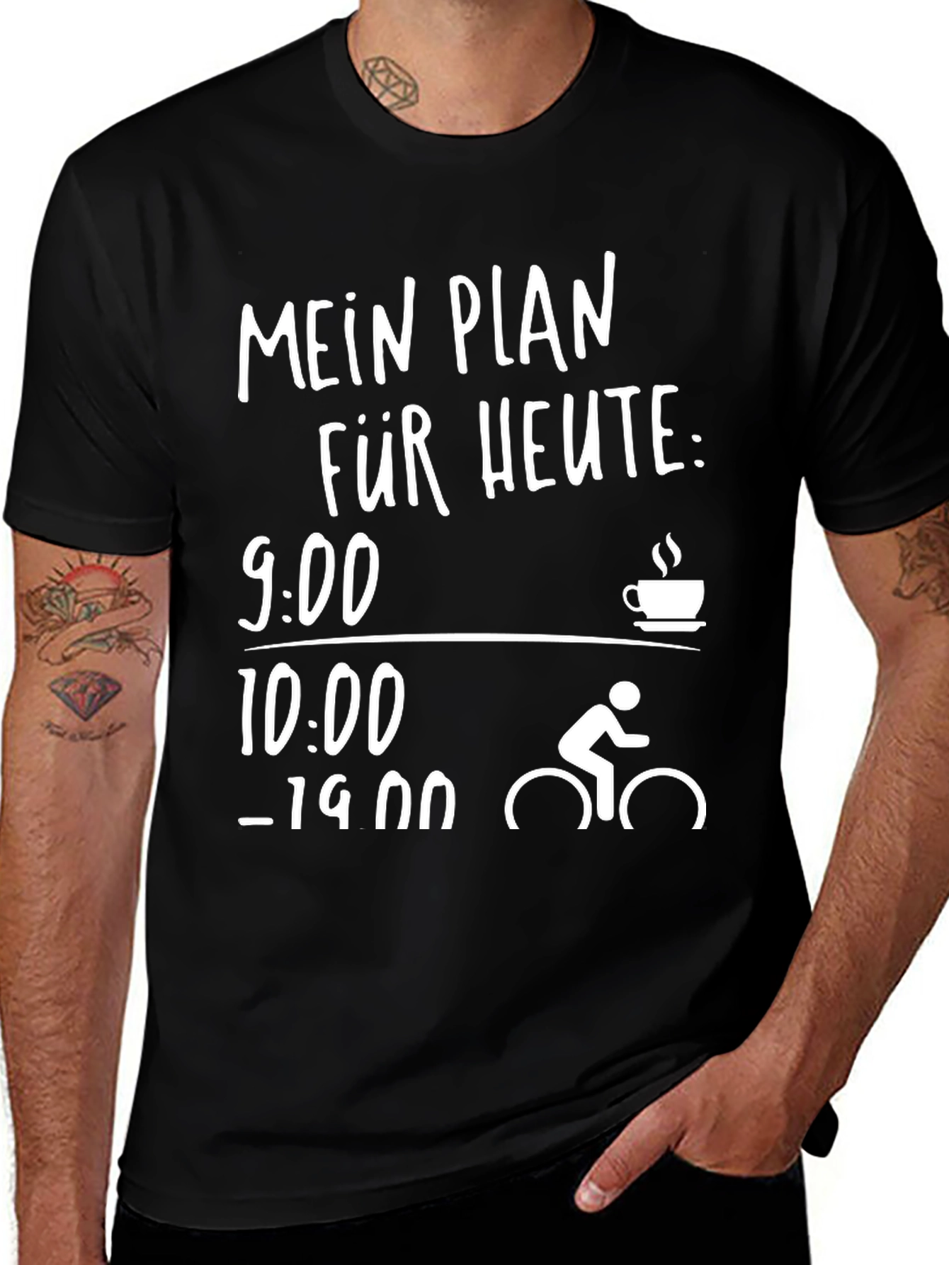 Variant 16 of Cycling Plan T-Shirt - Coffee then Ride