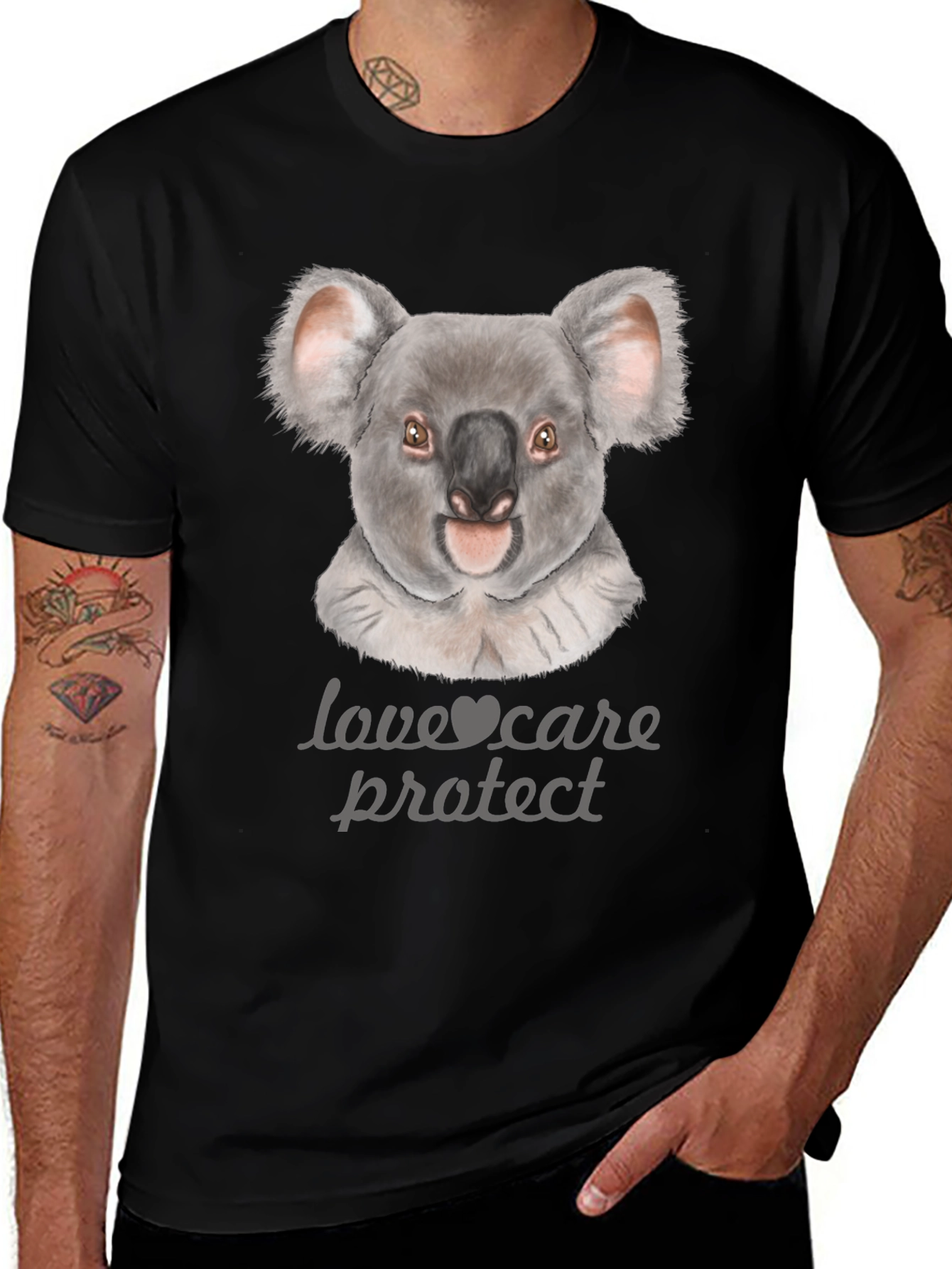 Variant 20 of Koala Love Care Protect Graphic T-Shirt