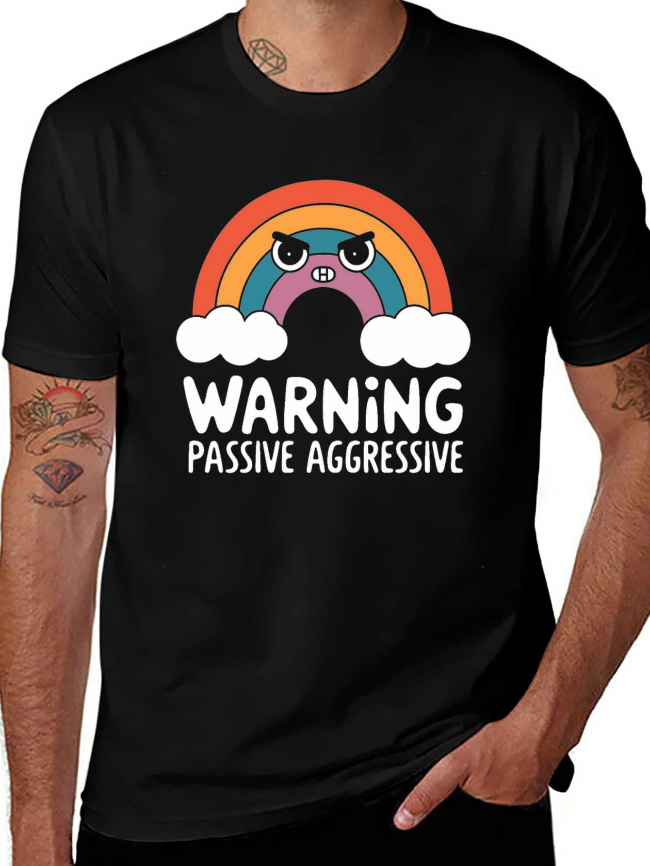 Passive Aggressive Rainbow Graphic Tee - Unisex