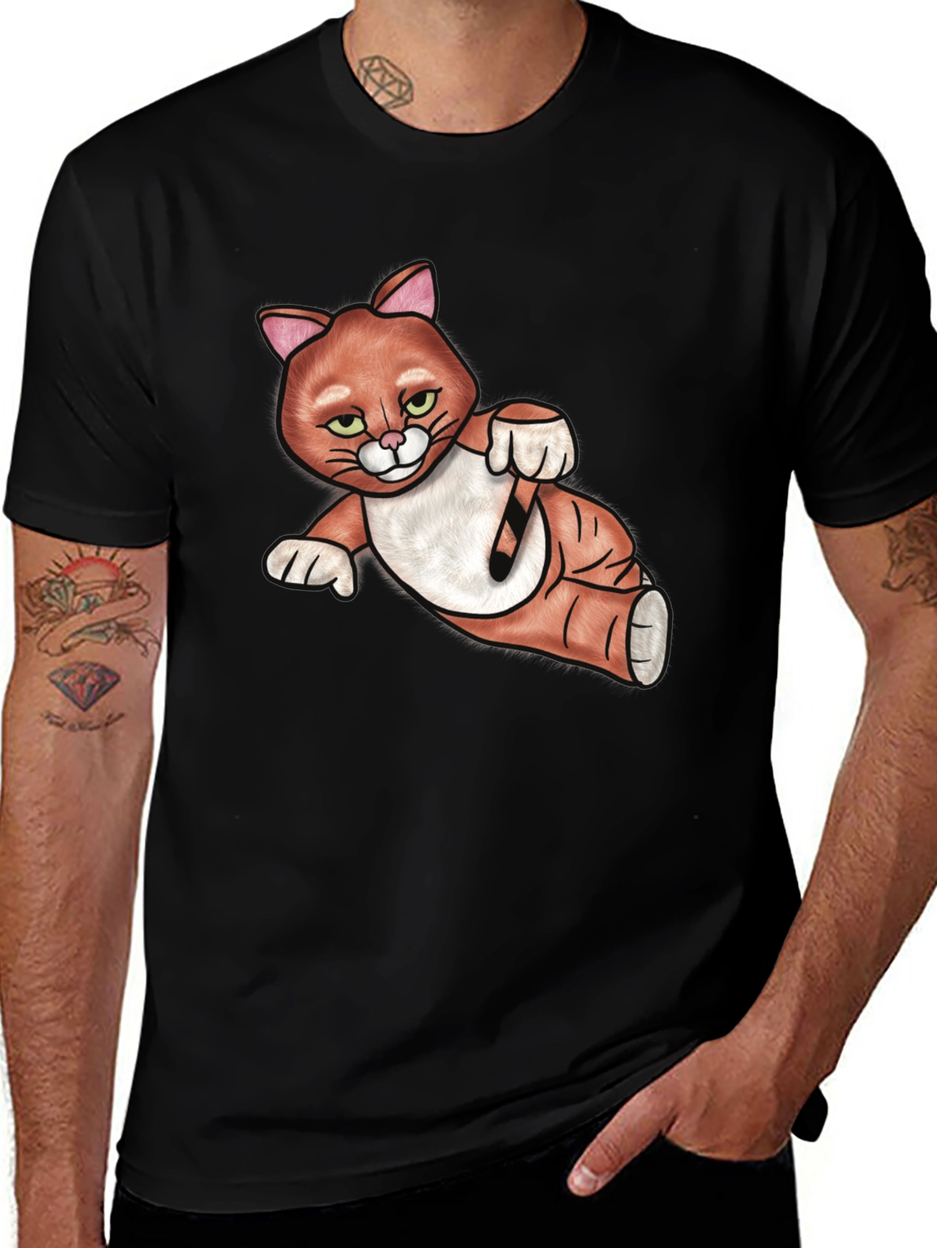 Variant 13 of Cool Cat Graphic T-Shirt