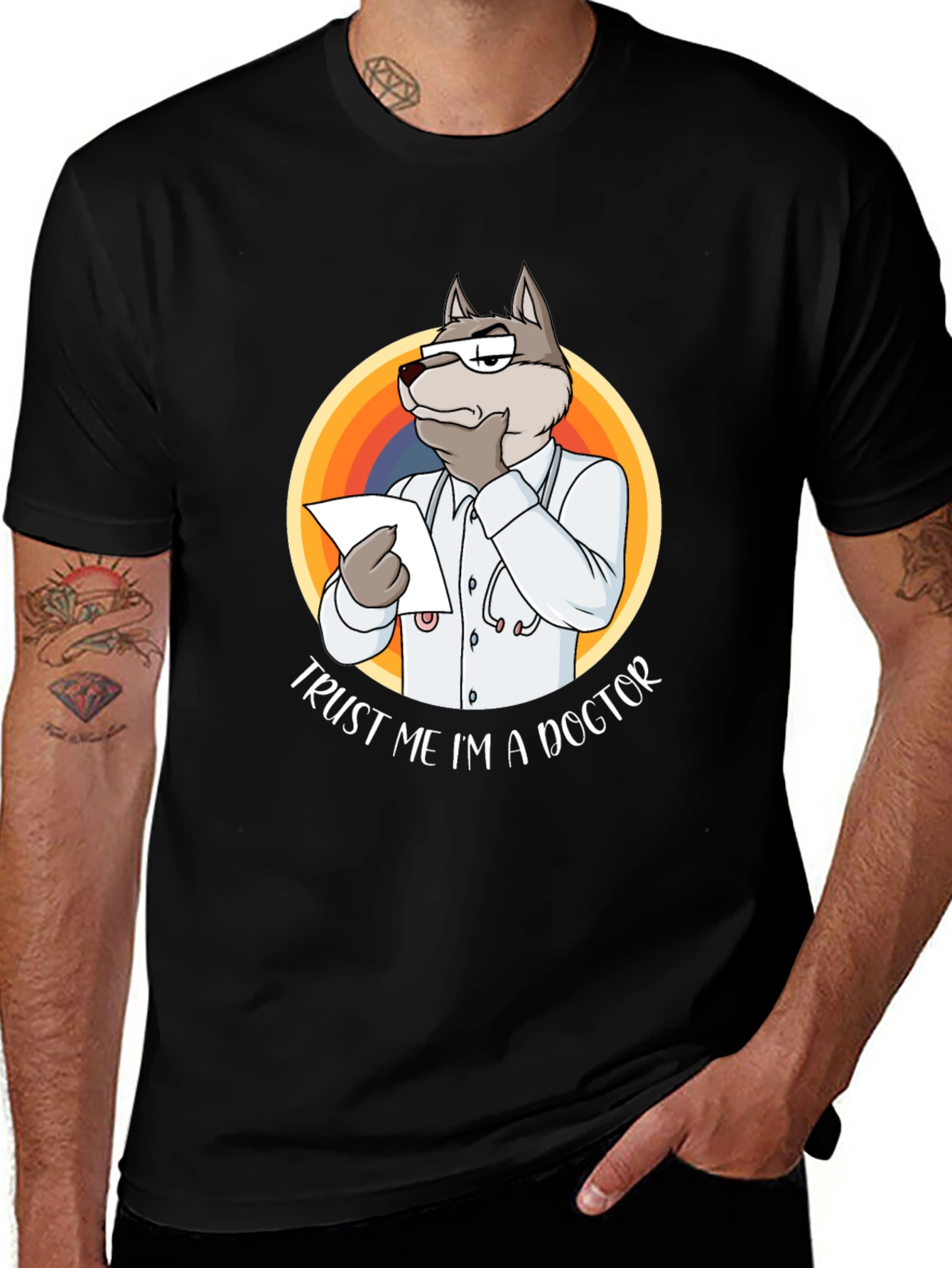 Variant 13 of Trust Me I'm a Doctor T-Shirt Black