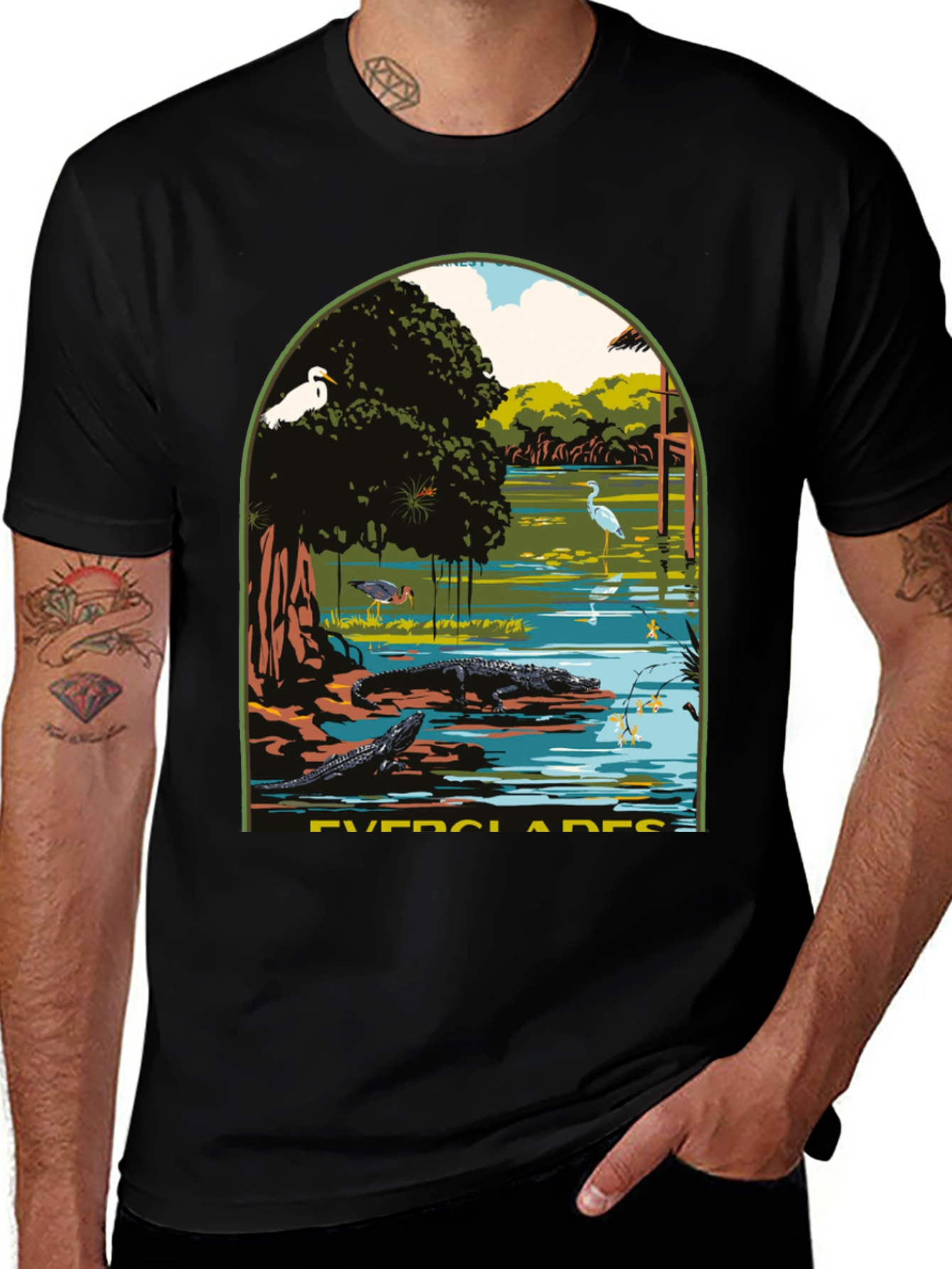 Everglades Graphic Tee - Nature Lover's T-Shirt