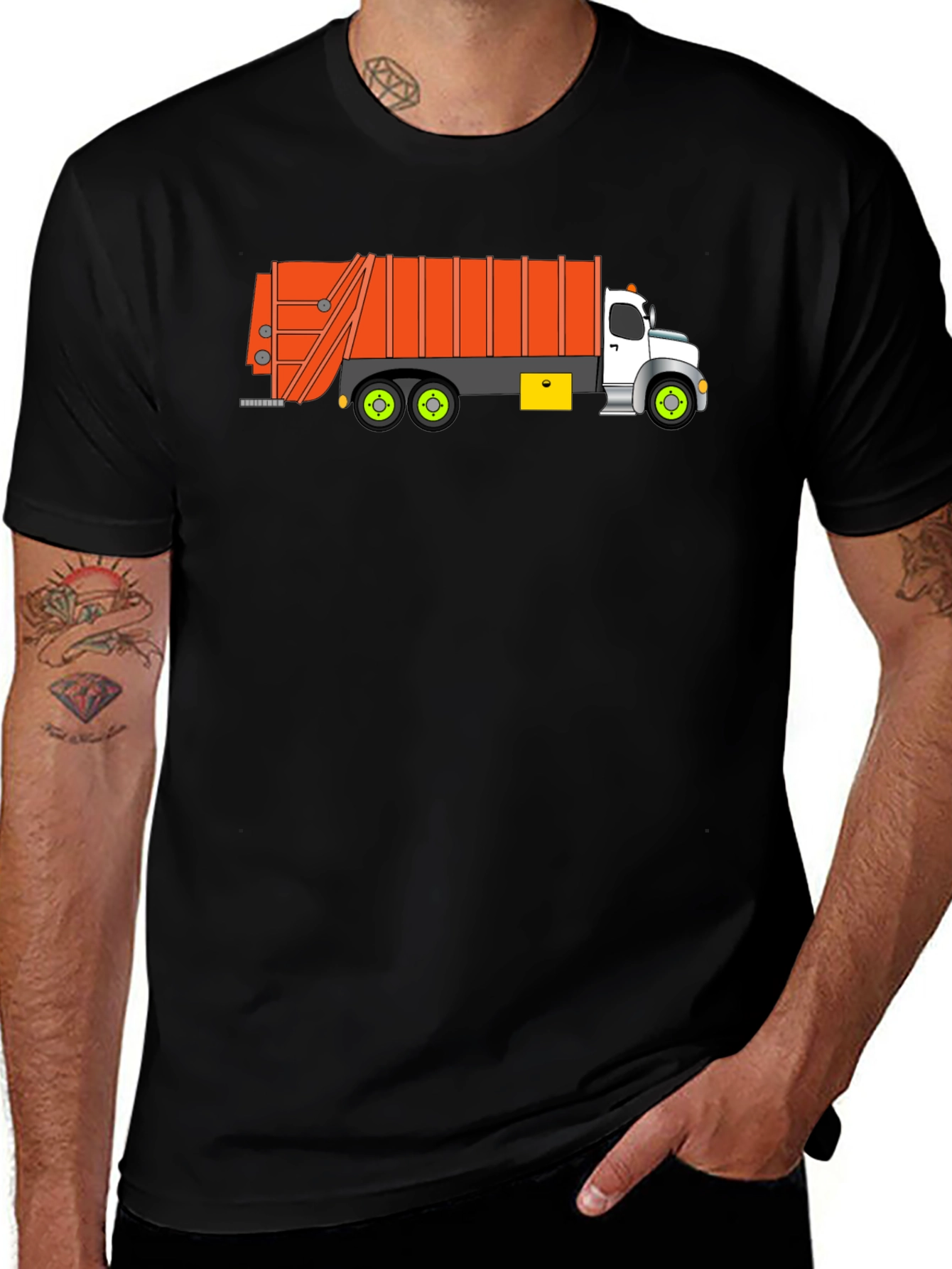Variant 14 of Garbage Truck Graphic T-Shirt