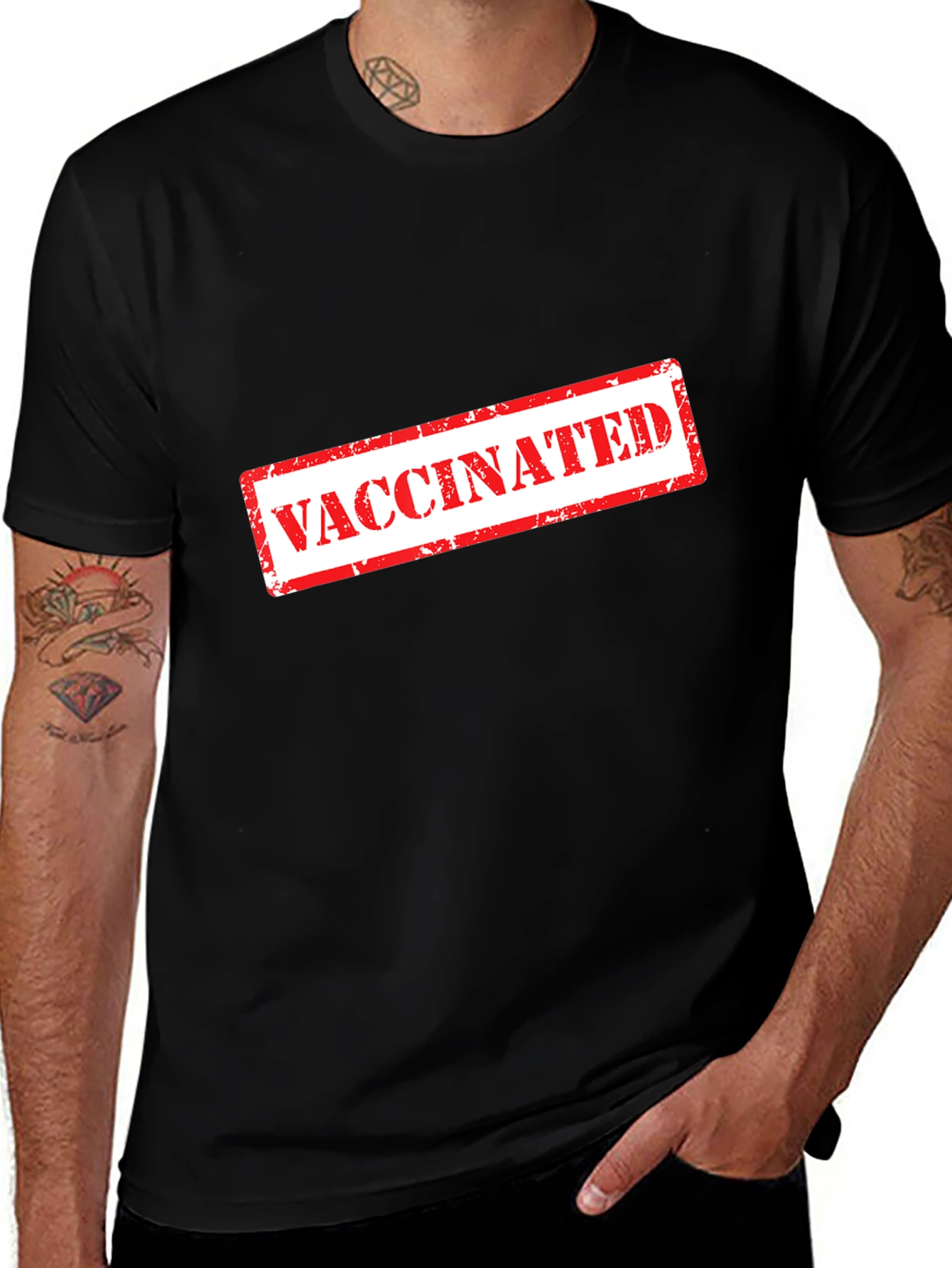 Variant 26 of Vaccinated T-Shirt - Show Your Support