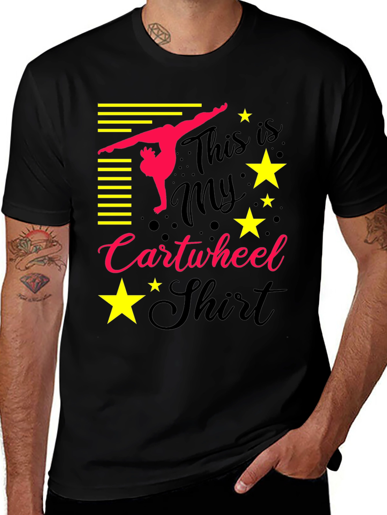 Variant 28 of Cartwheel Shirt: Gymnastics Tee
