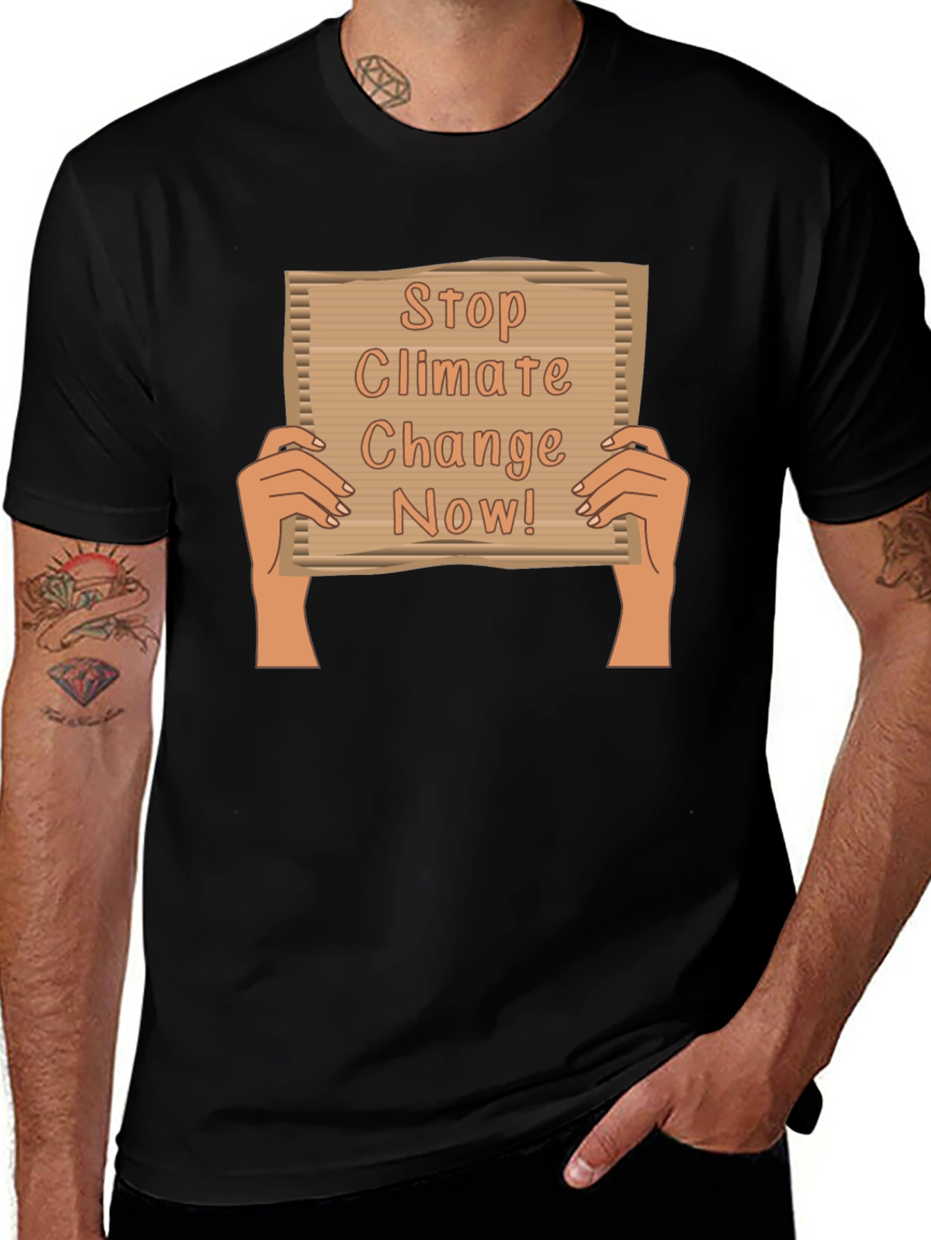 Variant 18 of Stop Climate Change Now! Graphic Tee
