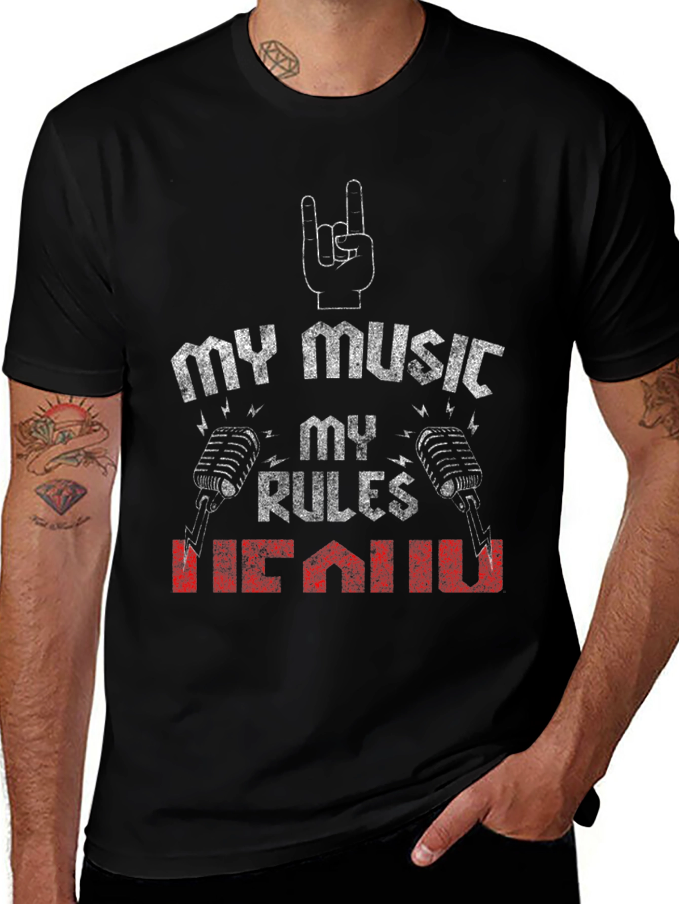 Rock 'n' Roll T-Shirt: My Music, My Rules Graphic Tee
