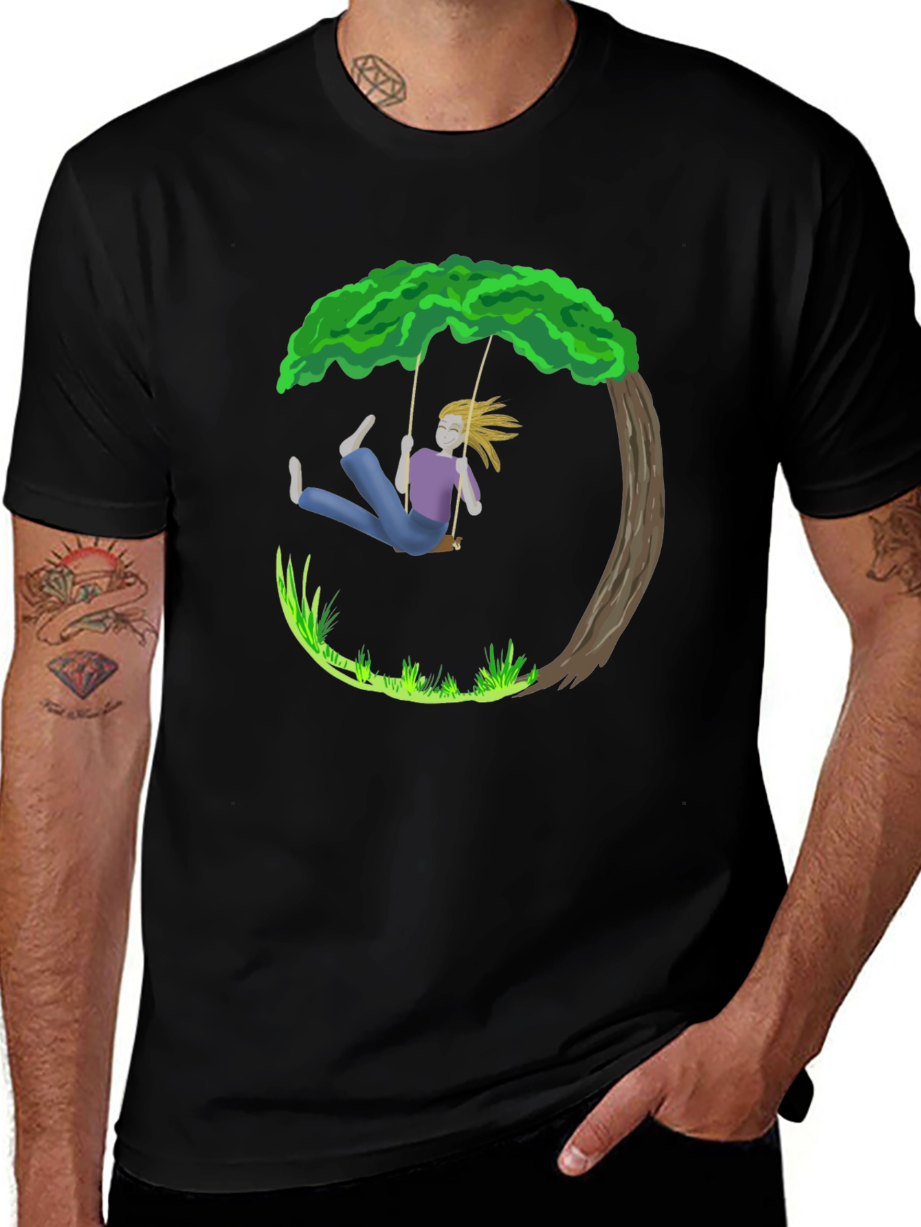 Variant 23 of Swing Tree Graphic T-Shirt