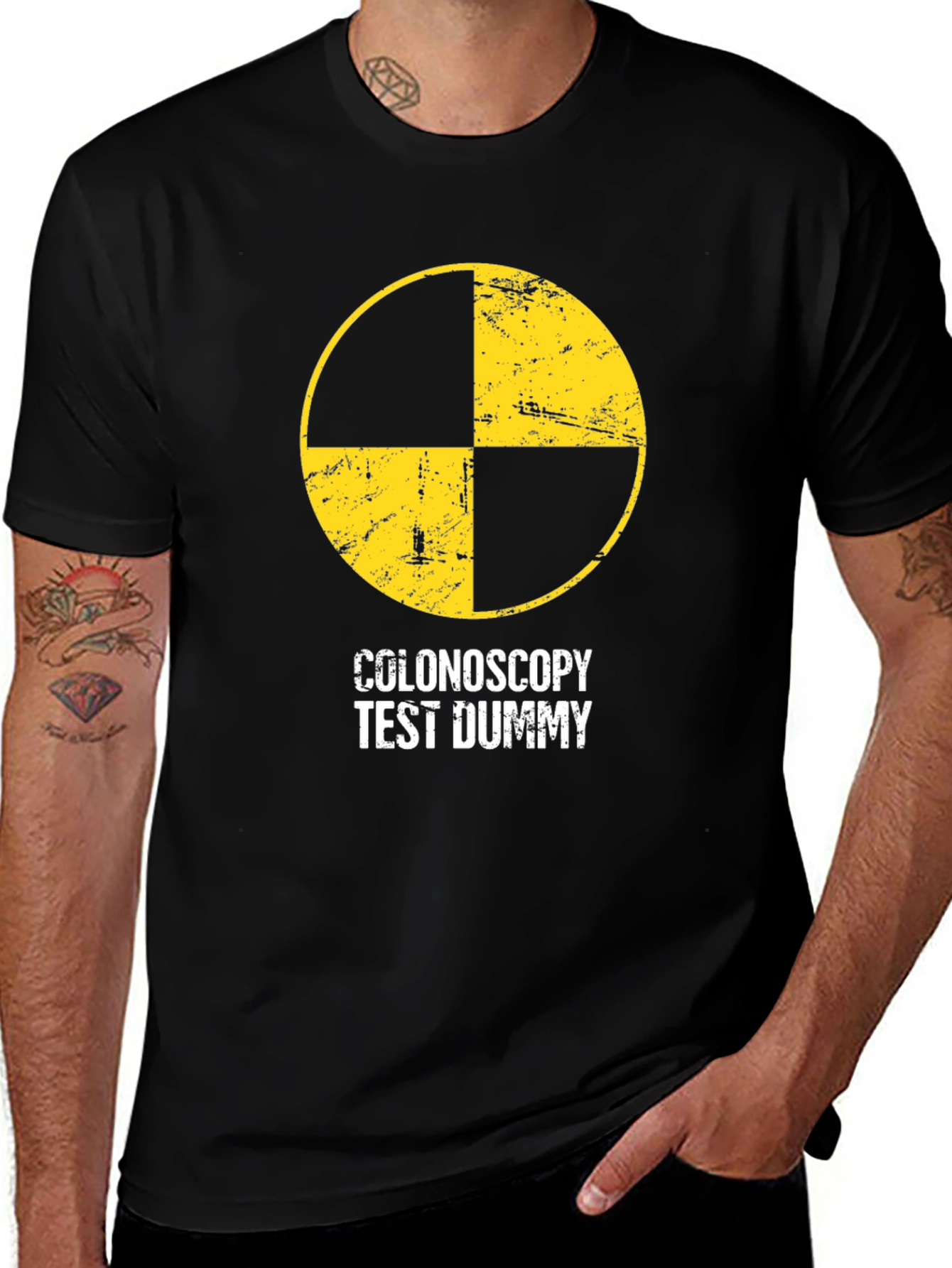Variant 22 of Colonoscopy Test Dummy Black T-Shirt