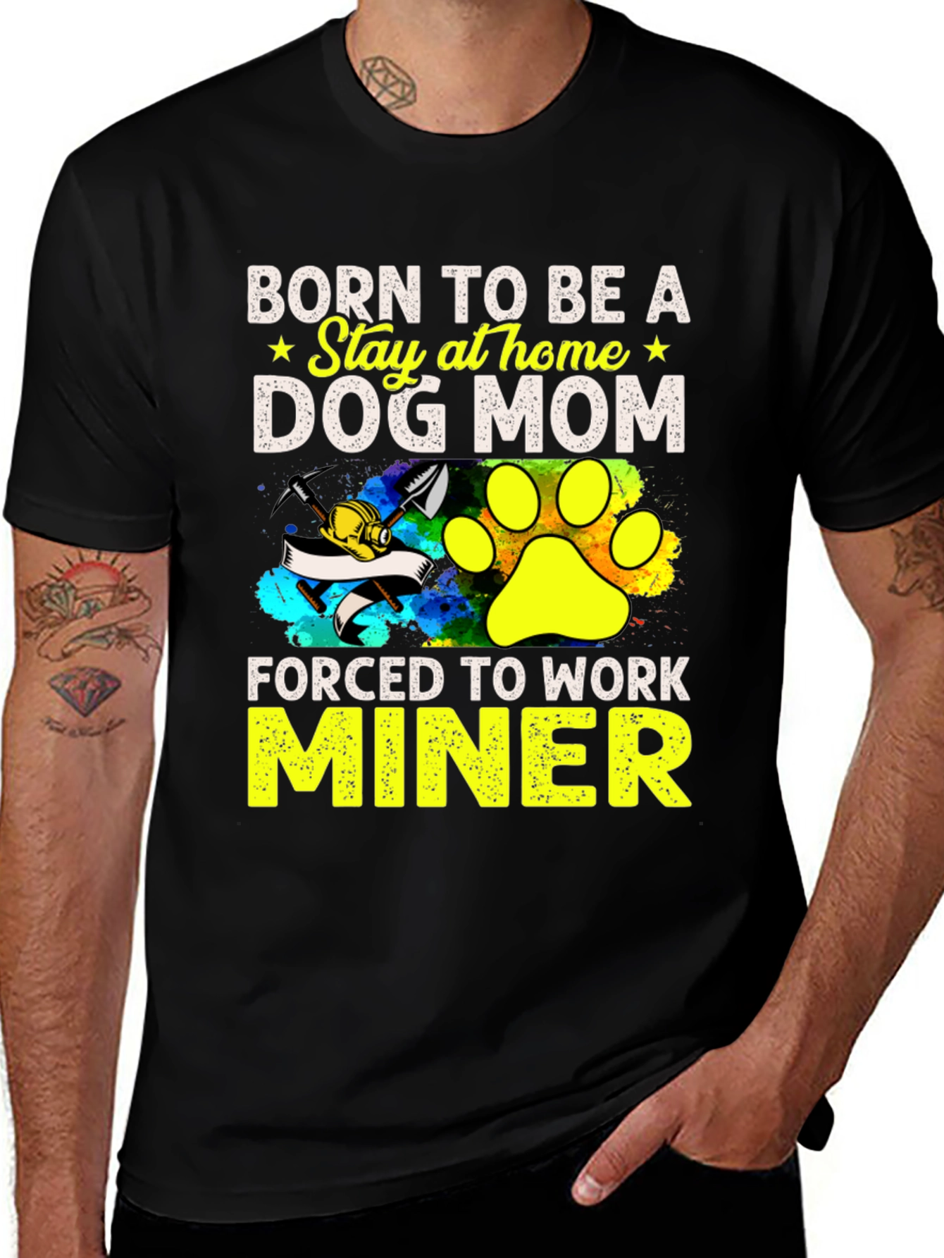 Variant 28 of Dog Mom Miner T-Shirt - Stay at Home Force