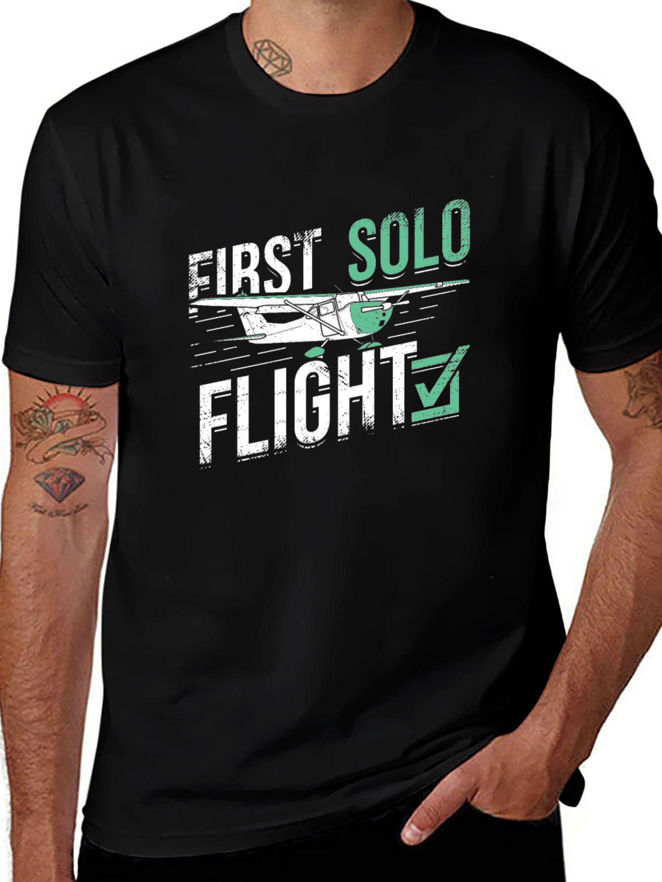 Variant 20 of First Solo Flight T-Shirt - Aviation Gift