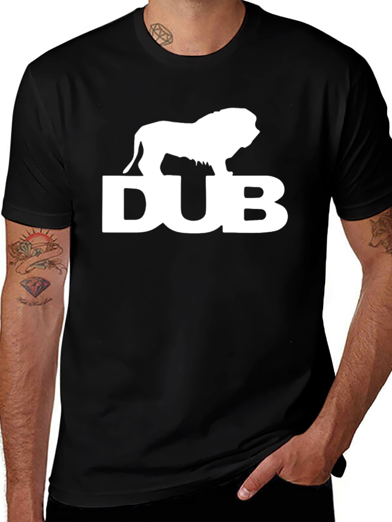 DUB Lion Graphic Tee - Bold Streetwear
