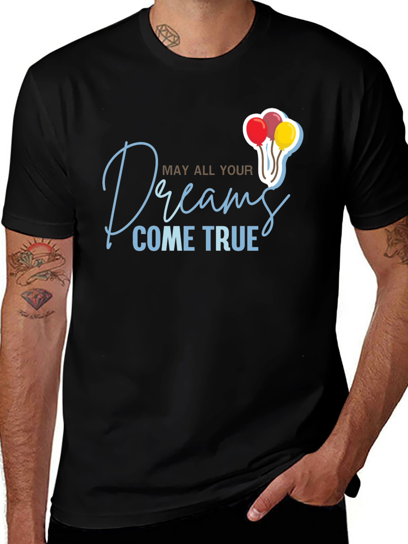 Variant 6 of Dreams Come True Black Graphic Tee