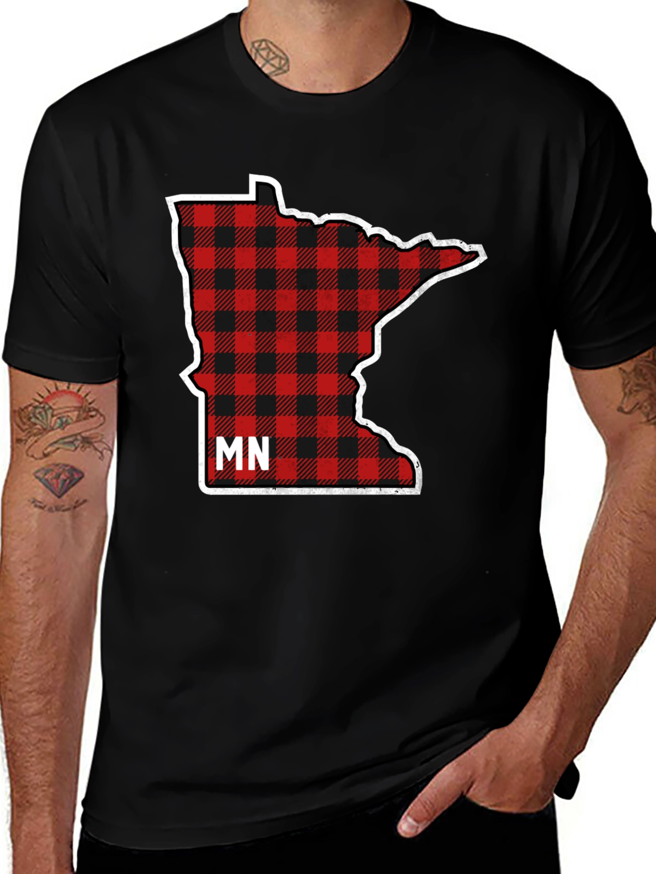 Minnesota Plaid T-Shirt | MN State Pride