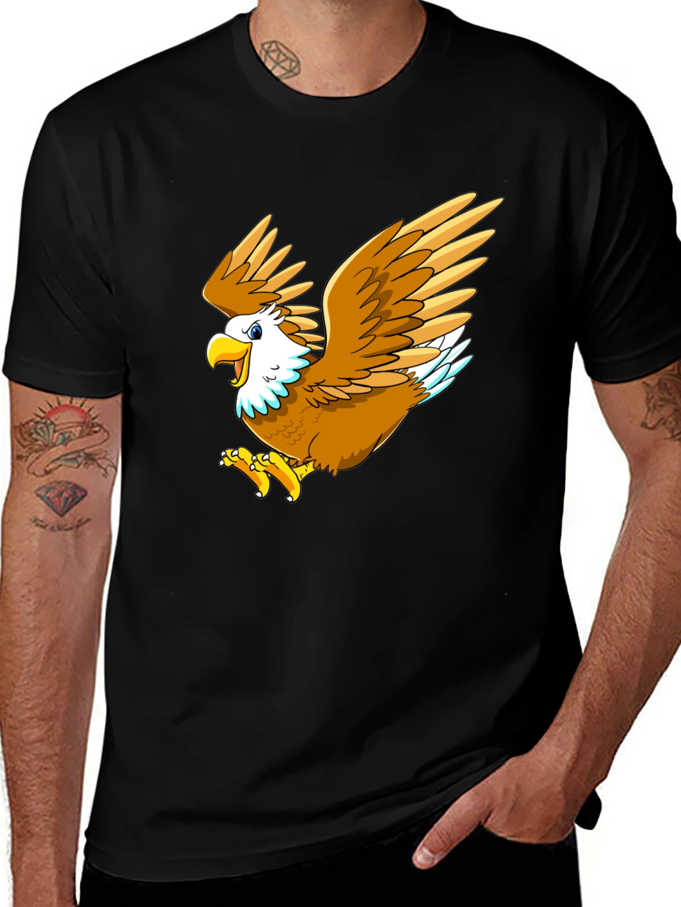 Variant 28 of Eagle Cartoon Graphic Tee