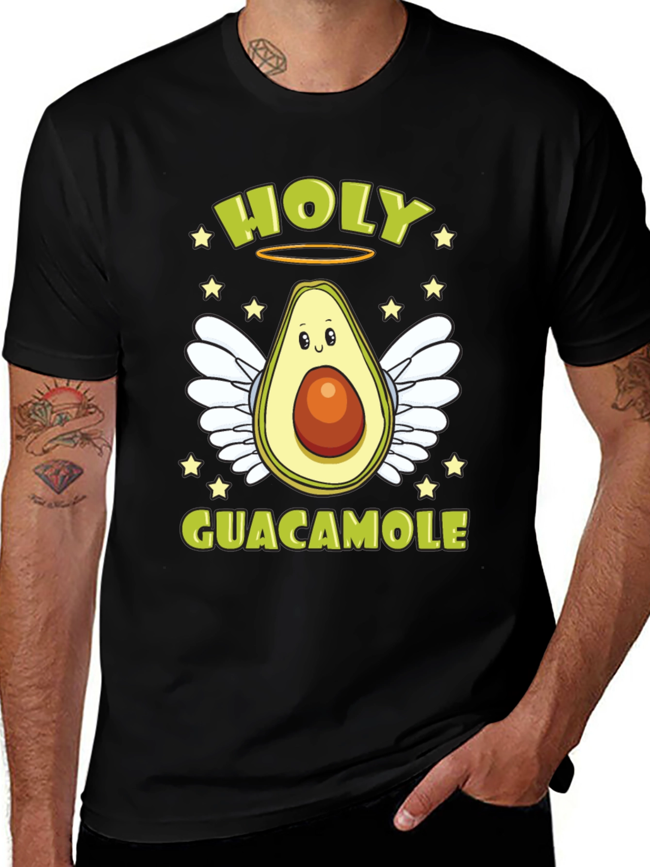 Variant 6 of Holy Guacamole T-Shirt - Avocado Angel