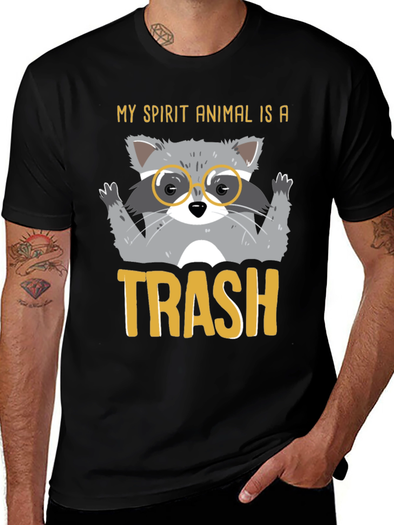 Variant 7 of My Spirit Animal is Trash Raccoon Graphic T-Shirt