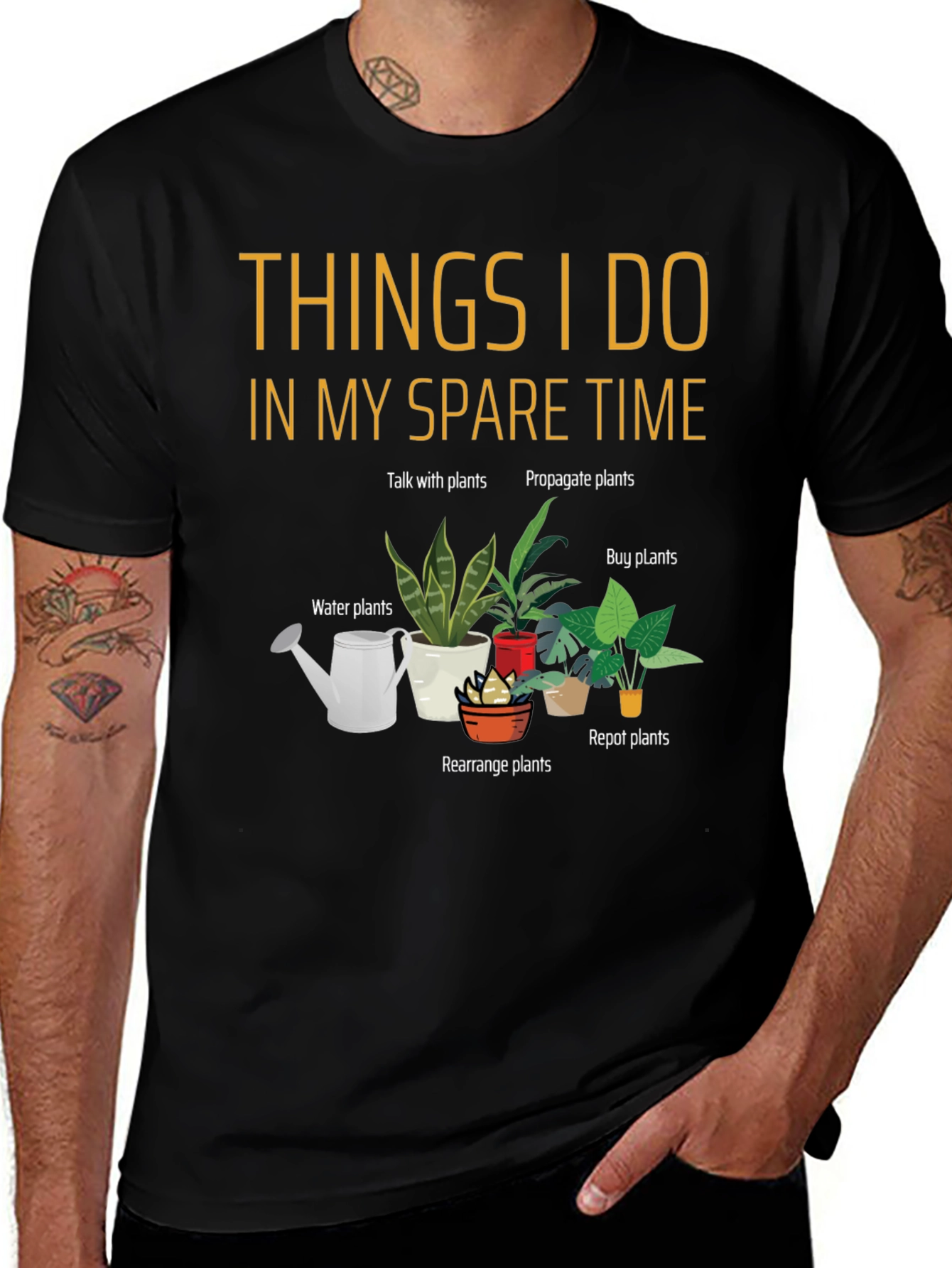 Variant 19 of Plant Lover T-Shirt: Spare Time Gardening