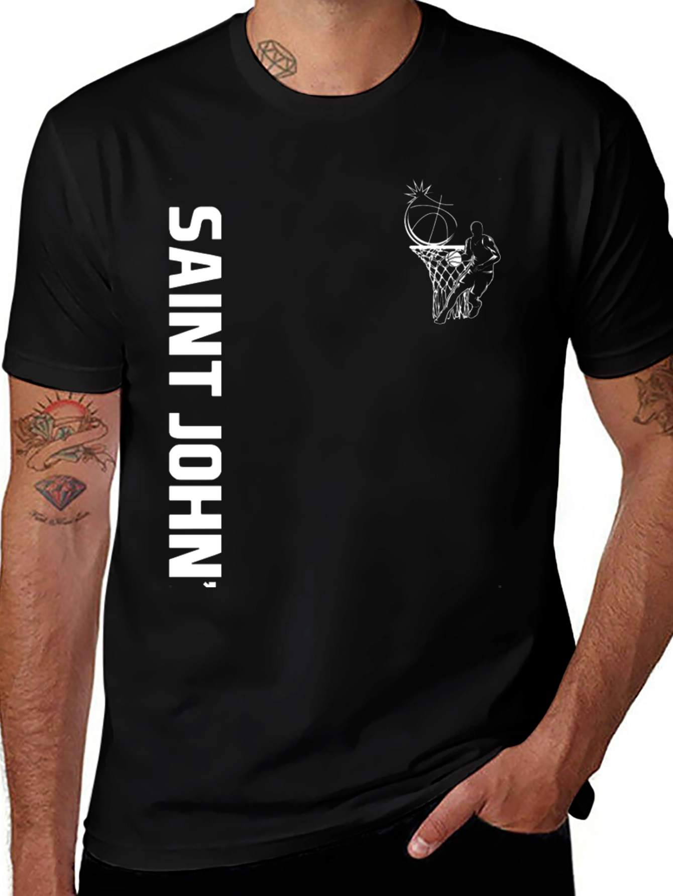 Variant 6 of Saint John's Basketball Graphic Tee