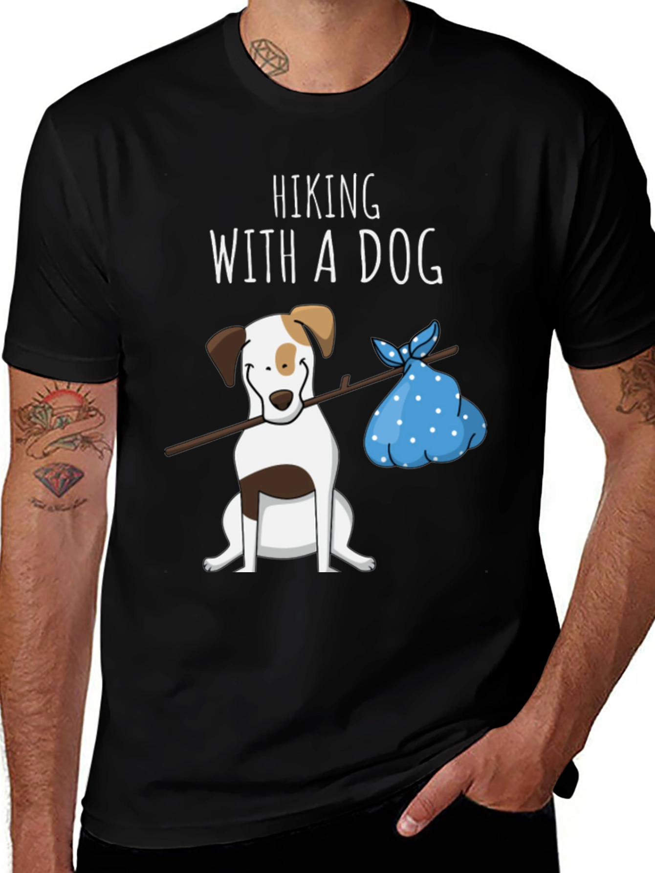 Variant 18 of Hiking With A Dog T-Shirt