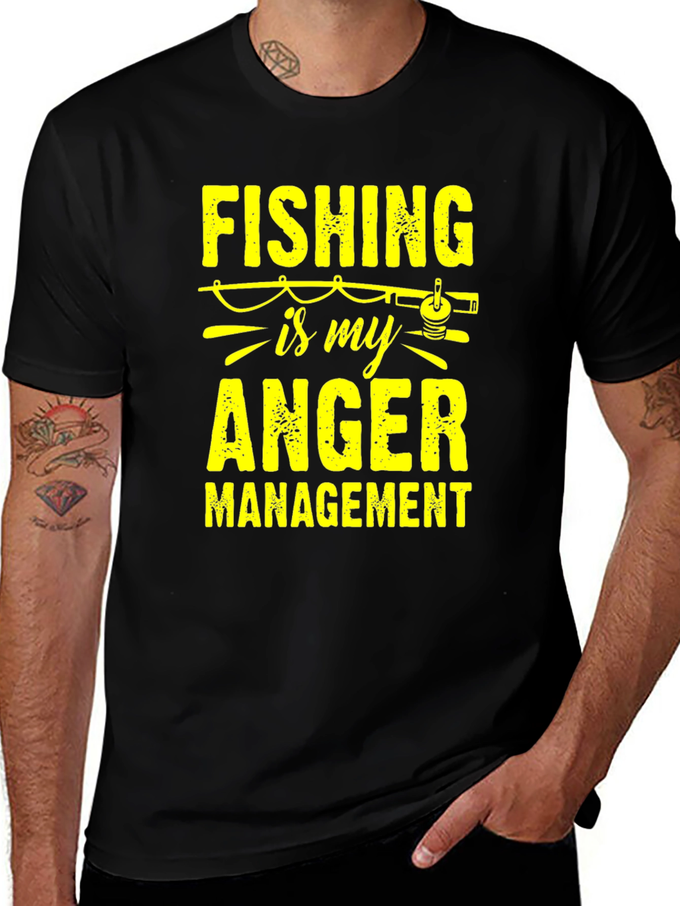 Variant 6 of Fishing is My Anger Management T-Shirt