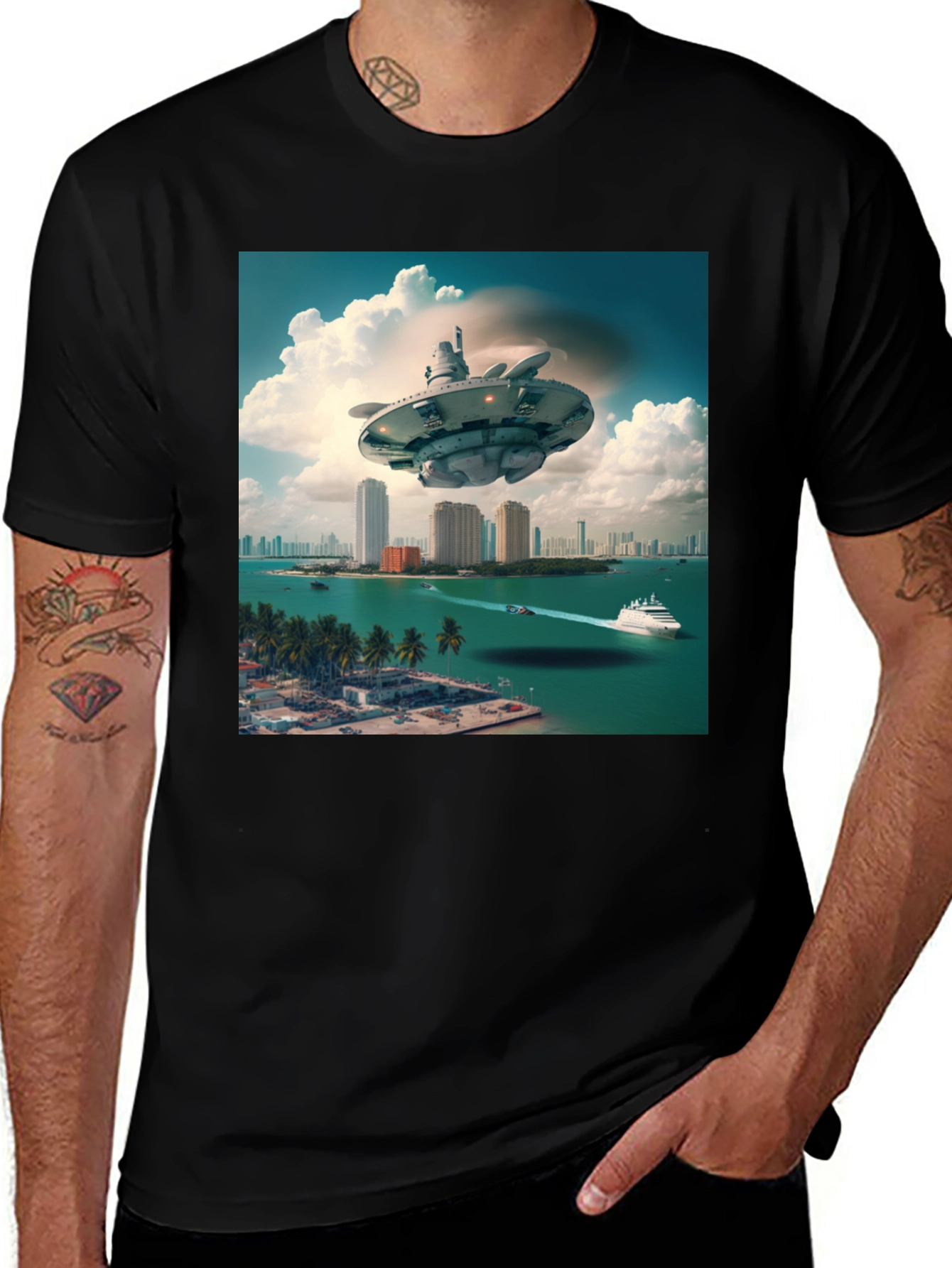 Variant 4 of Sci-Fi Miami T-Shirt