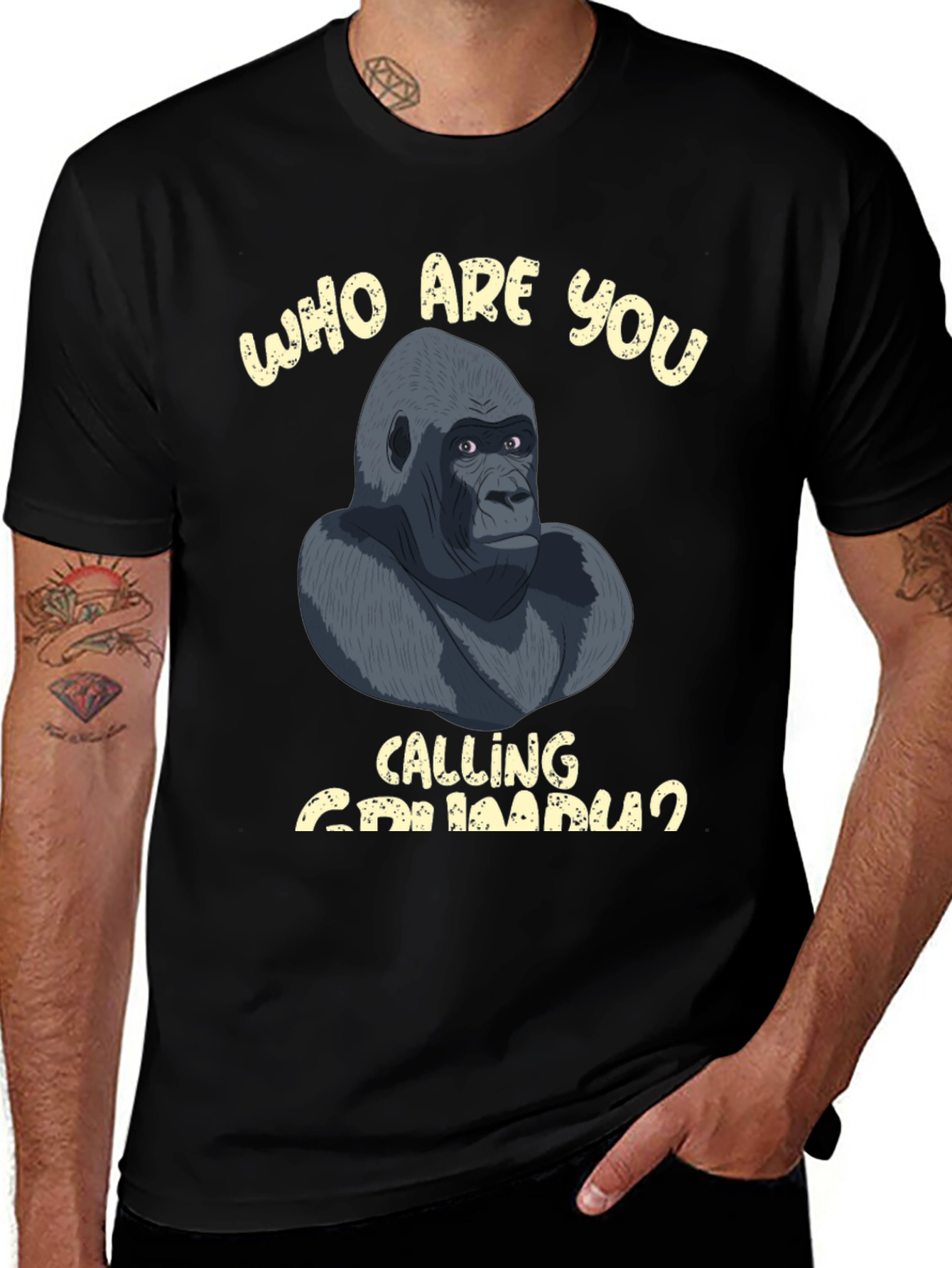 Variant 6 of Gorilla Graphic Tee - Who Are You Calling Chimpanzee?