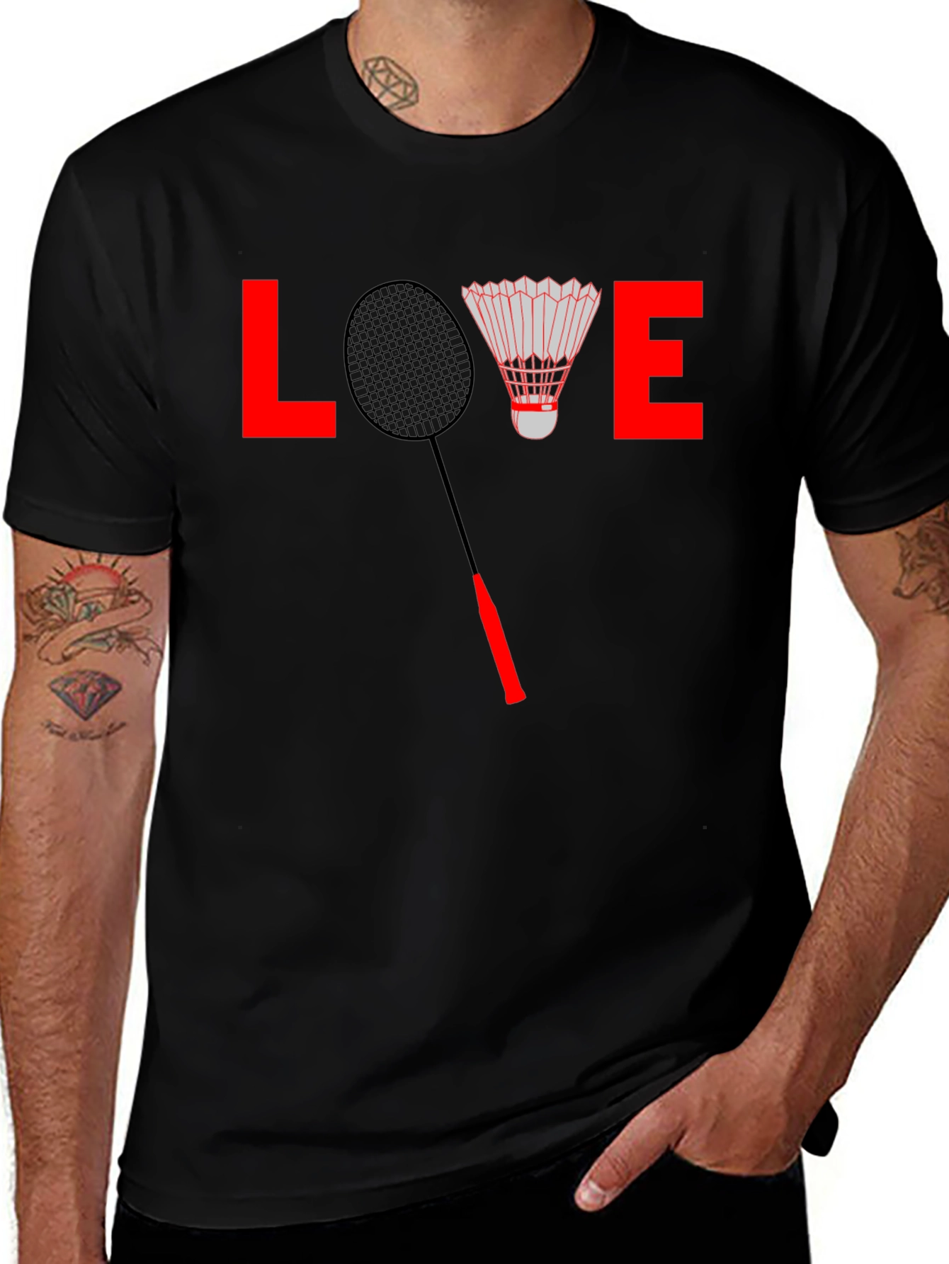 Variant 16 of Love Badminton T-Shirt