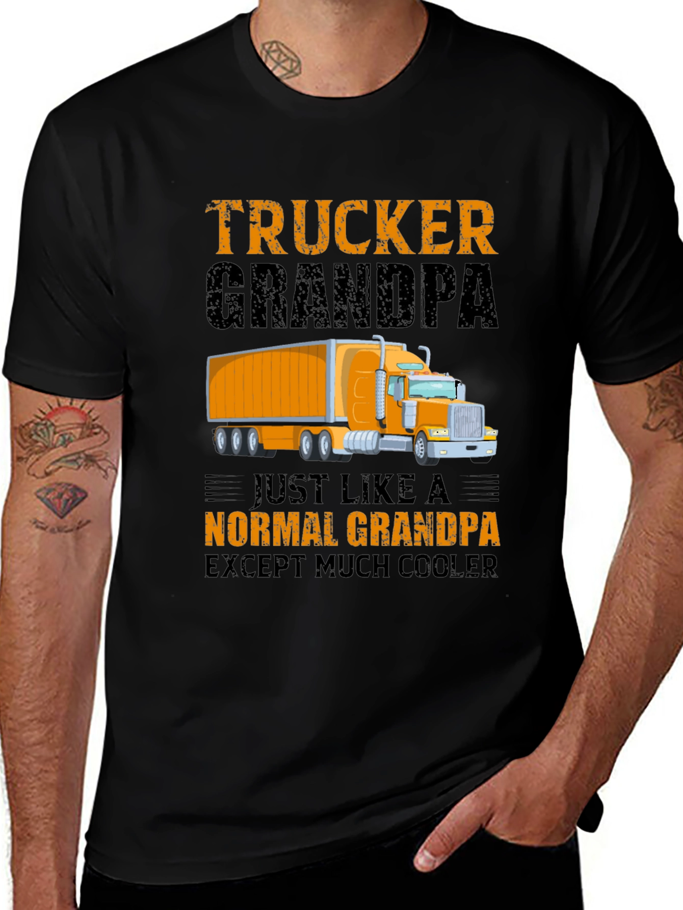 Variant 19 of Trucker Grandpa Graphic Tee