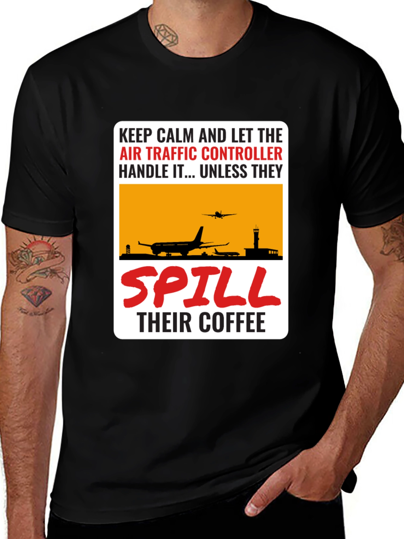 Variant 20 of Air Traffic Controller T-Shirt - Funny Aviation Gift