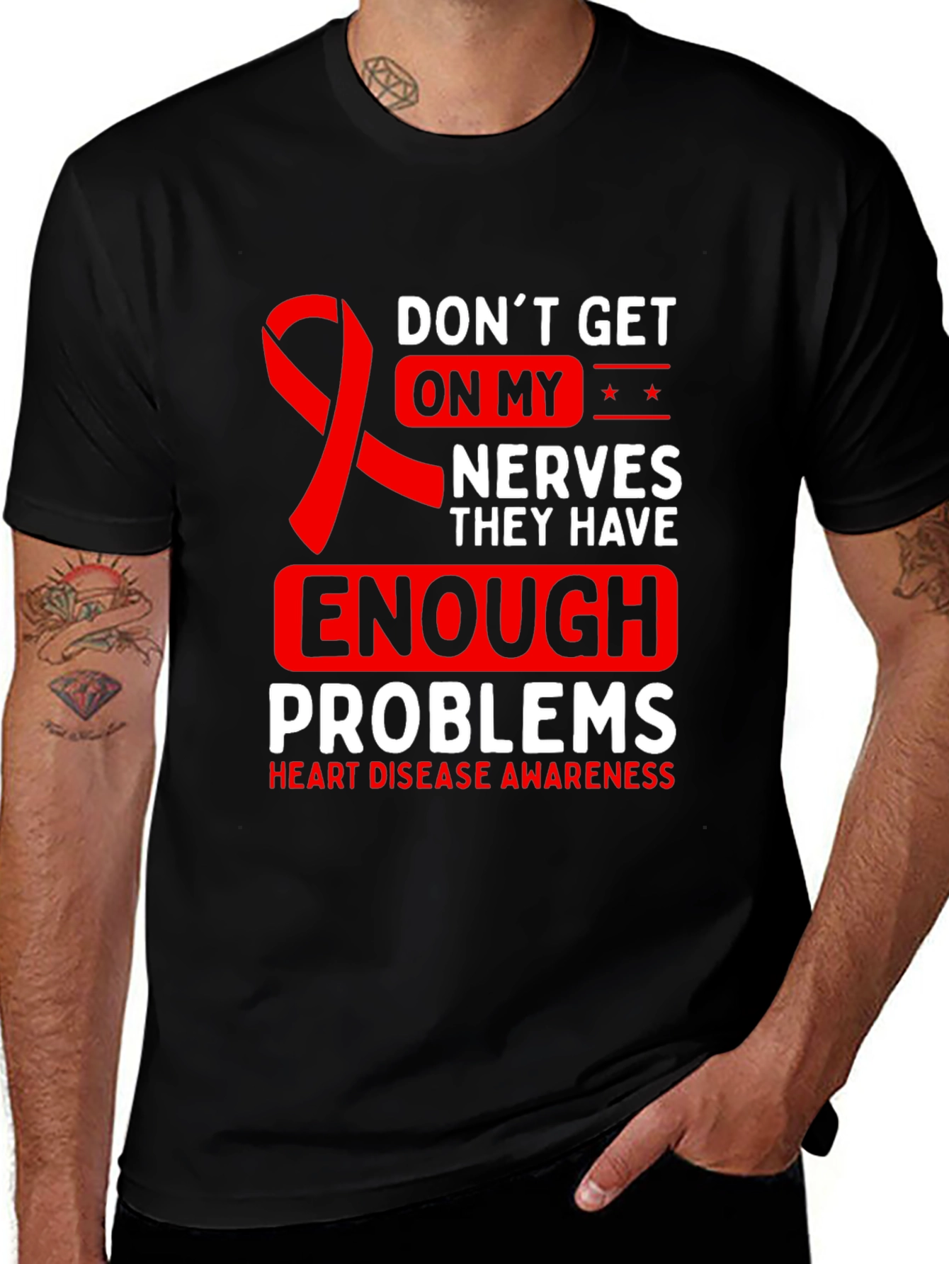 Heart Disease Awareness Graphic Tee