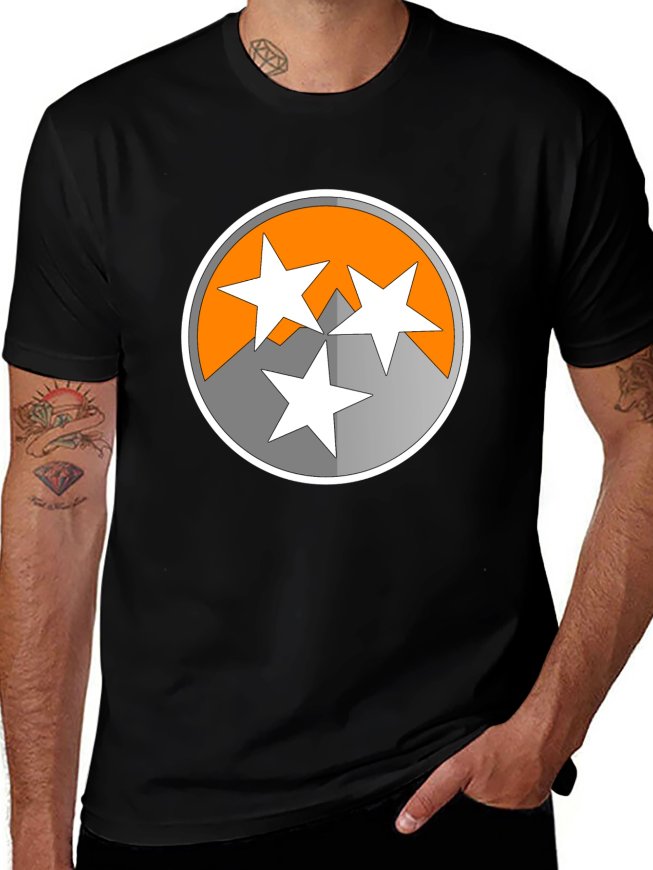 Tennessee Tri-Star Graphic Tee - Black