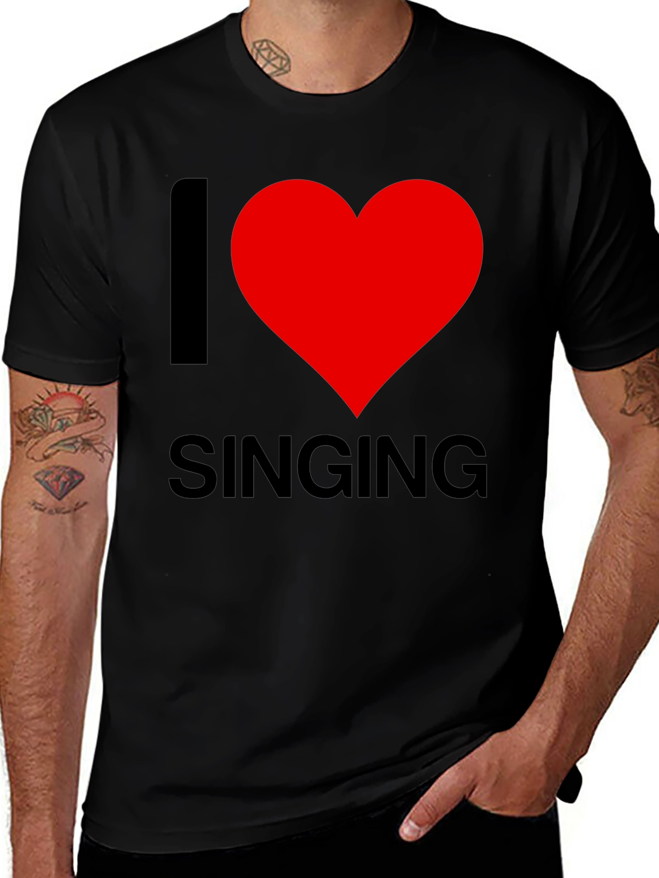 Variant 3 of I Love Singing T-Shirt - Soft Cotton Blend