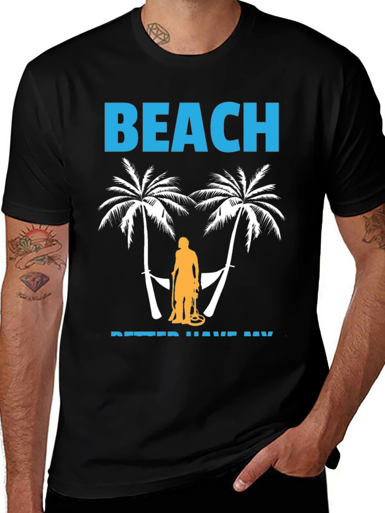 Variant 13 of Beach Metal Detecting T-Shirt