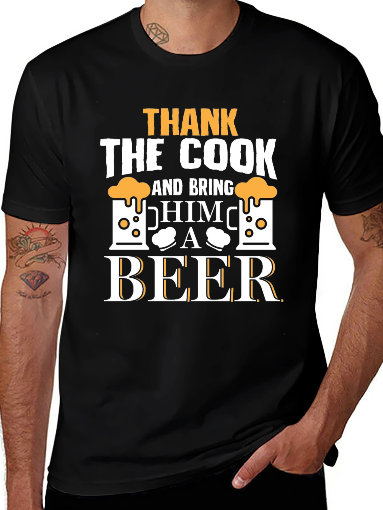 Variant 22 of Thank the Cook & Bring Him a Beer T-Shirt