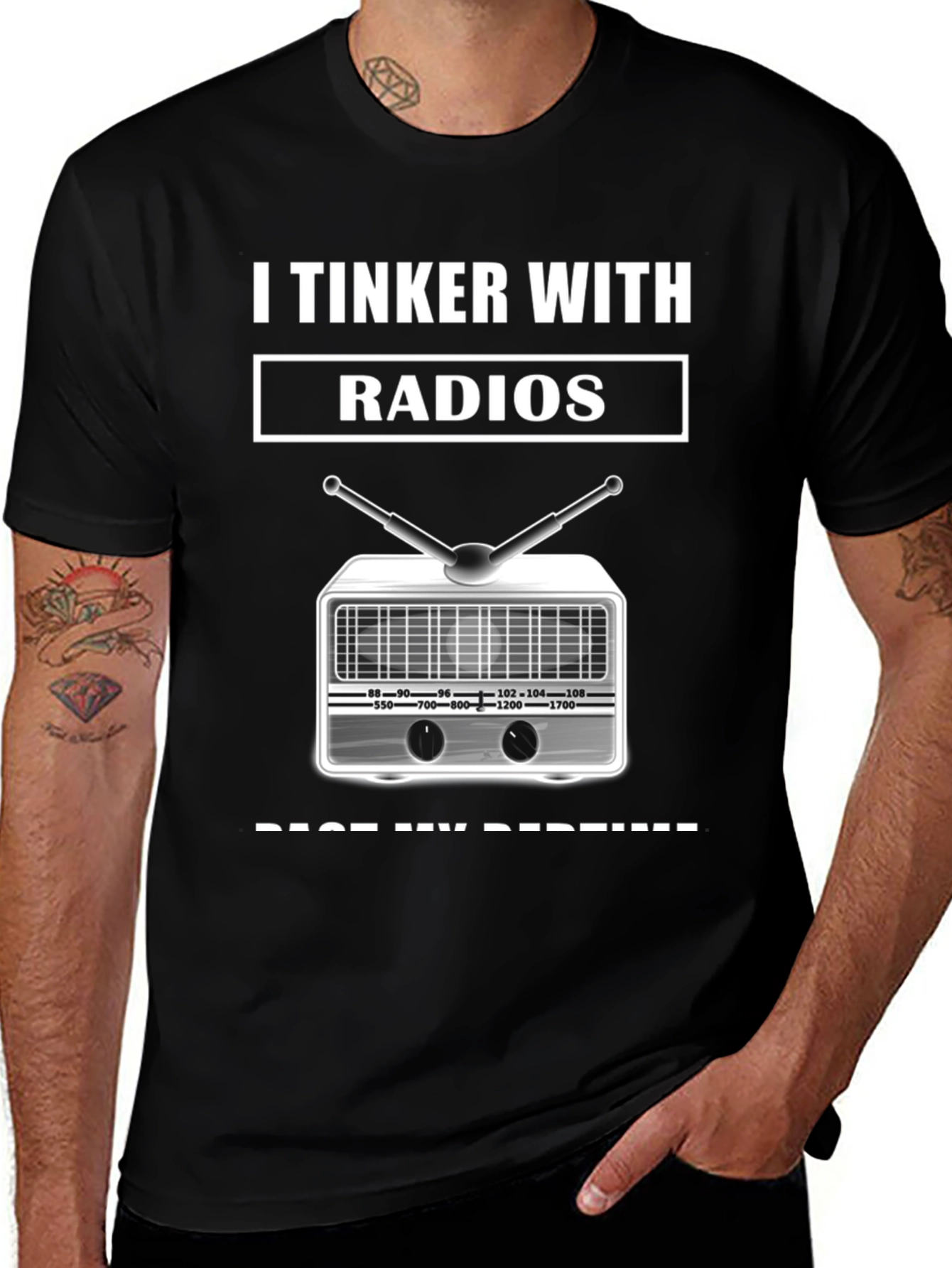 Variant 12 of I Tinker With Radios Graphic T-Shirt