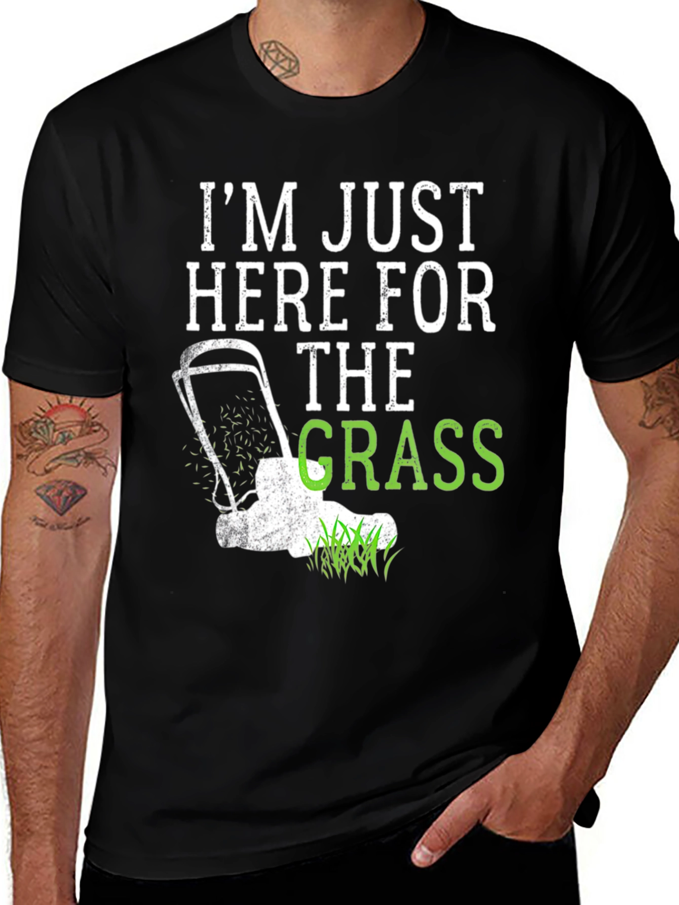 Variant 7 of I'm Just Here For The Grass T-Shirt
