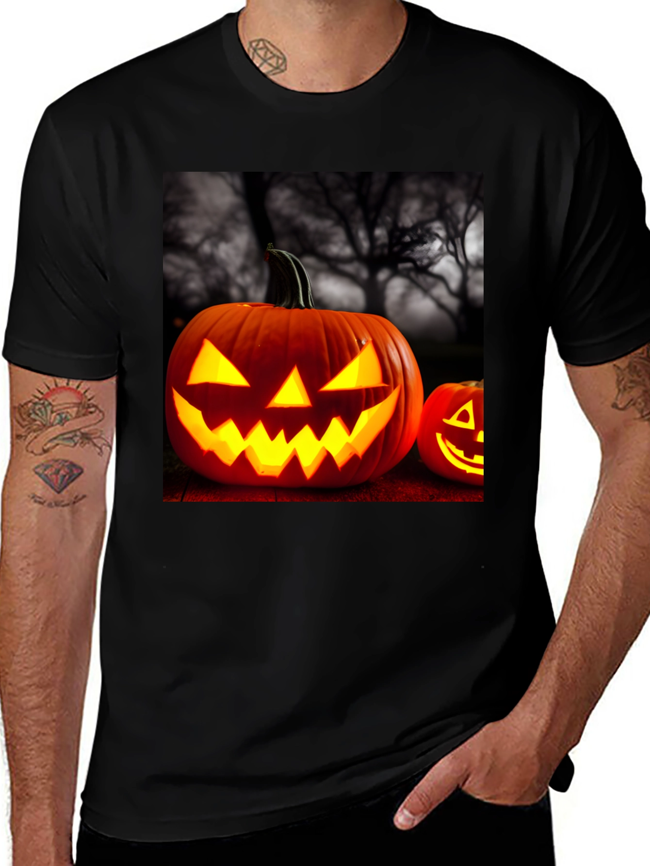 Spooky Halloween Pumpkin T-Shirt