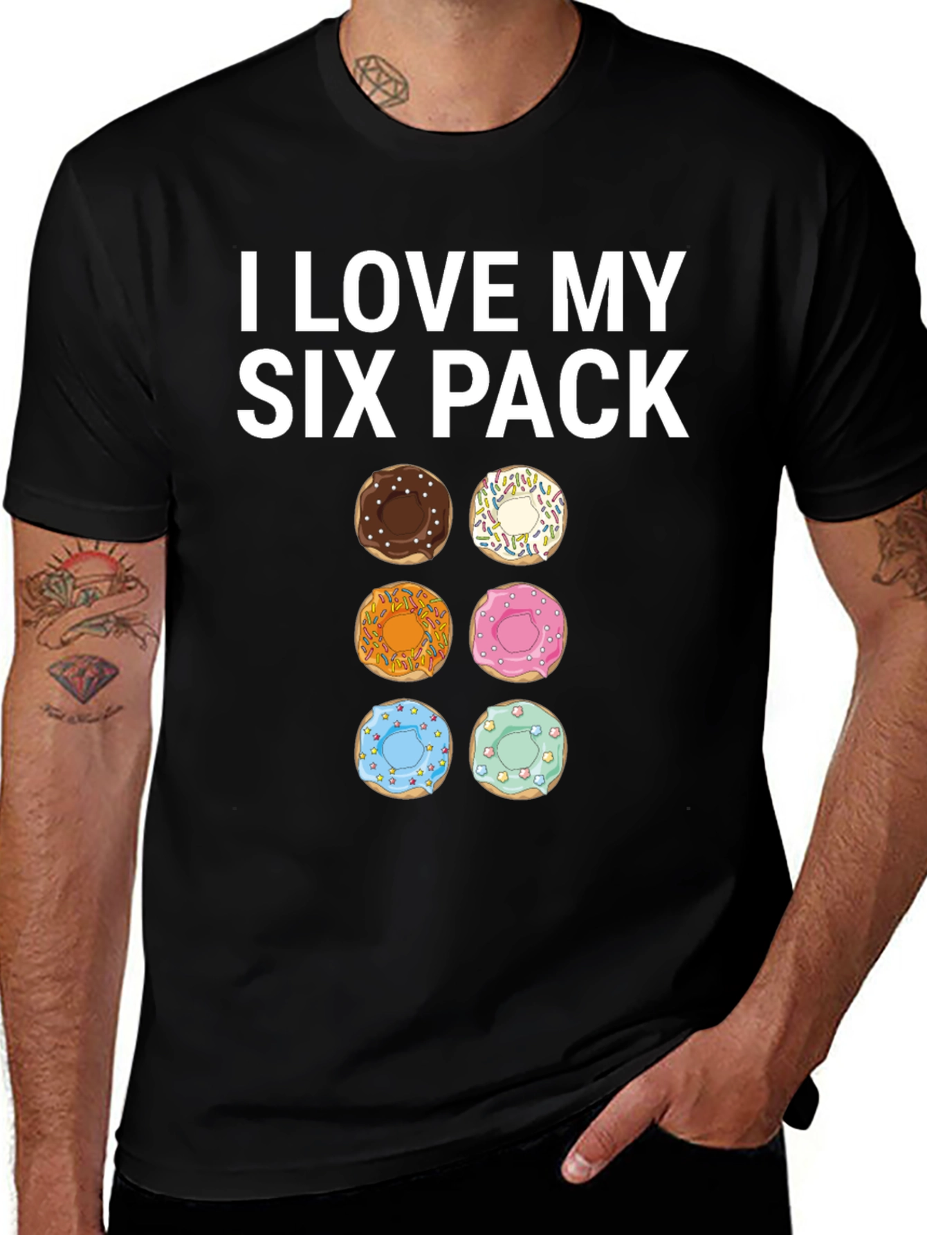Variant 15 of I Love My Six Pack Donut T-Shirt