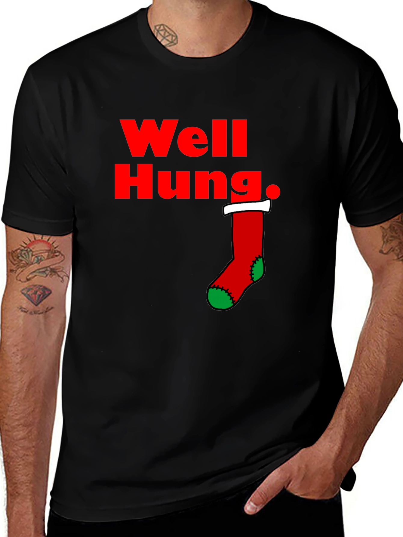 Well Hung Christmas T-Shirt