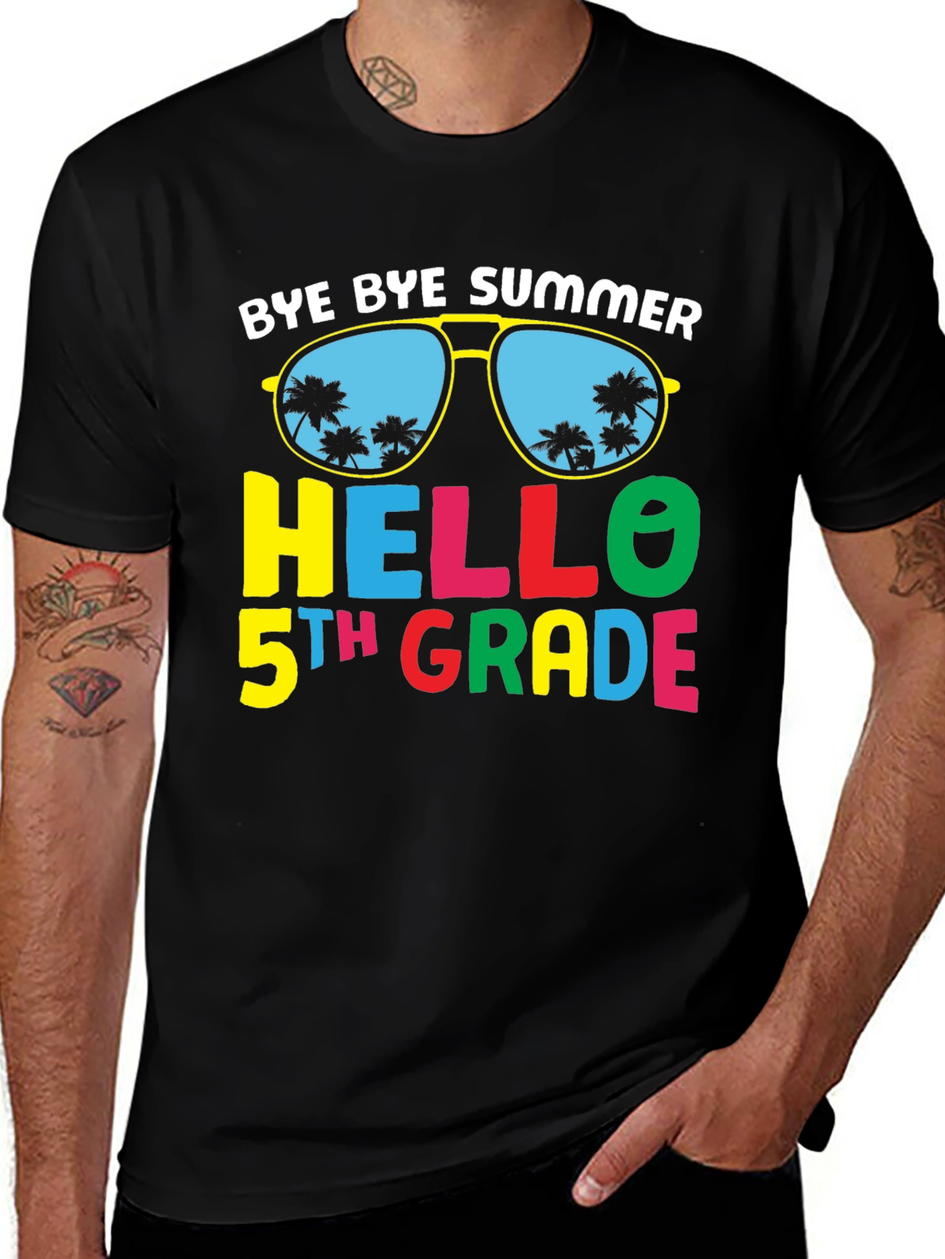Bye Bye Summer Hello 5th Grade T-Shirt